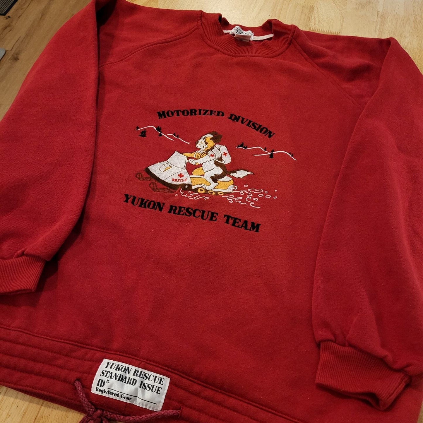 Vintage Jockey Yukon Rescue Sweatshirt XL St. Bernard Snowmobile Cotton Blend