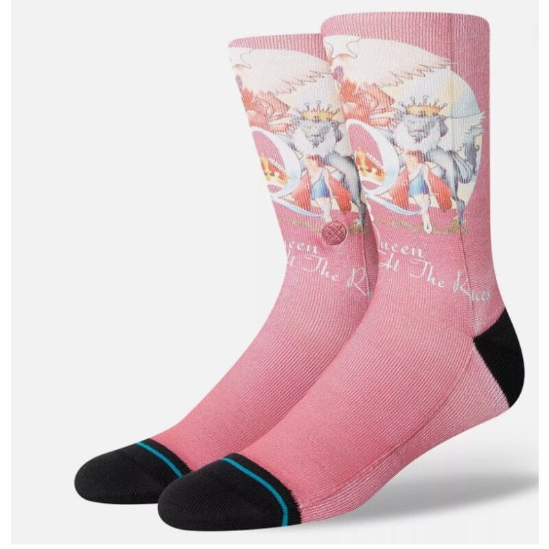 Stance Men's Queen A Day At The Races Stance Crew Socks Large Men's 