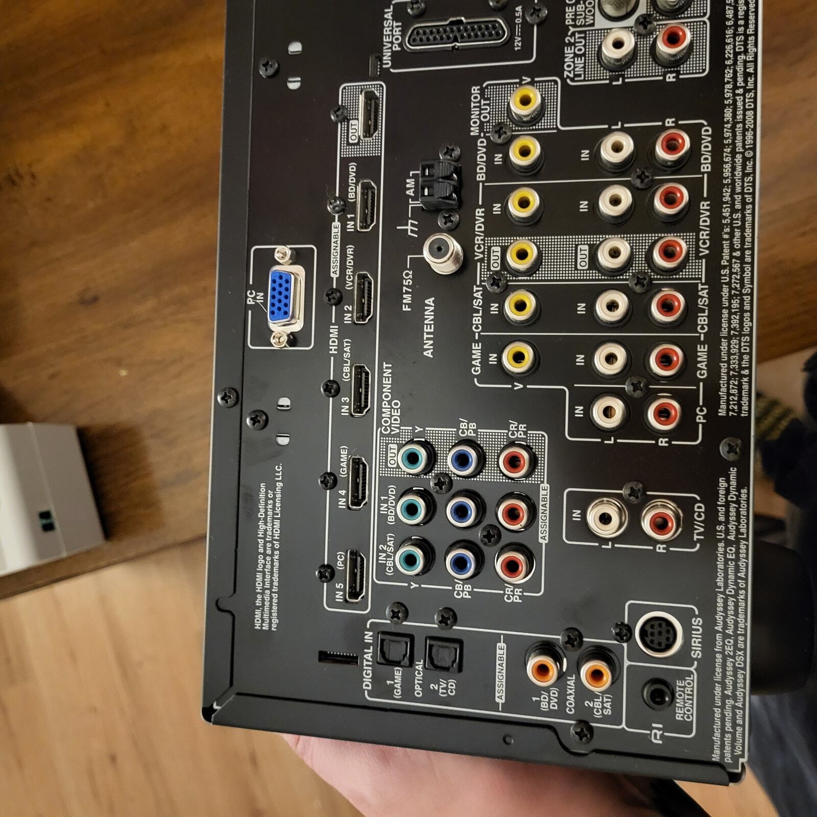 Onkyo TX-SR608 7.2 Channel 700-Watt Home Theater Receiver bundle  Remote Manual