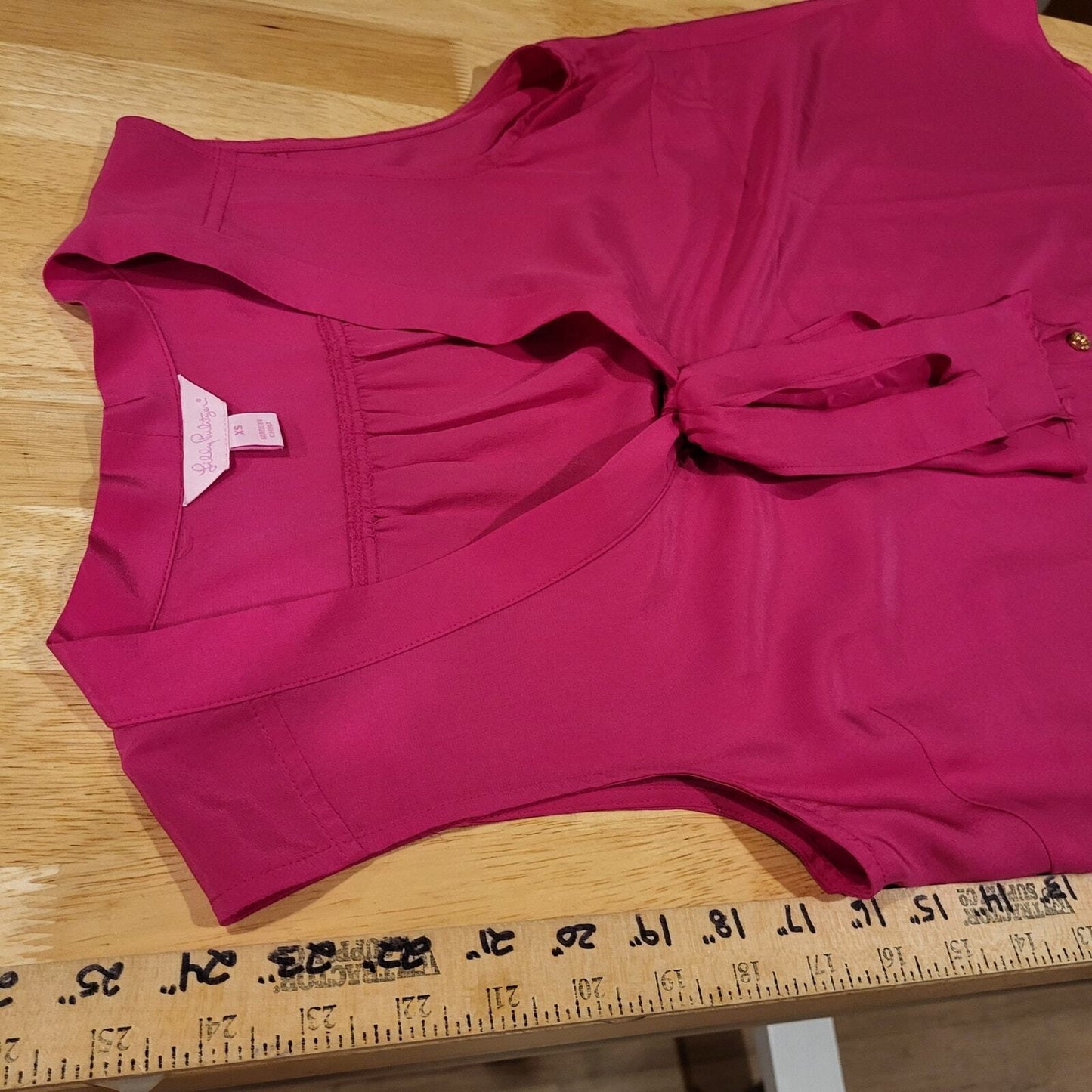 Lilly Pulitzer Pink Sleeveless Button Up Collared Blouse XS