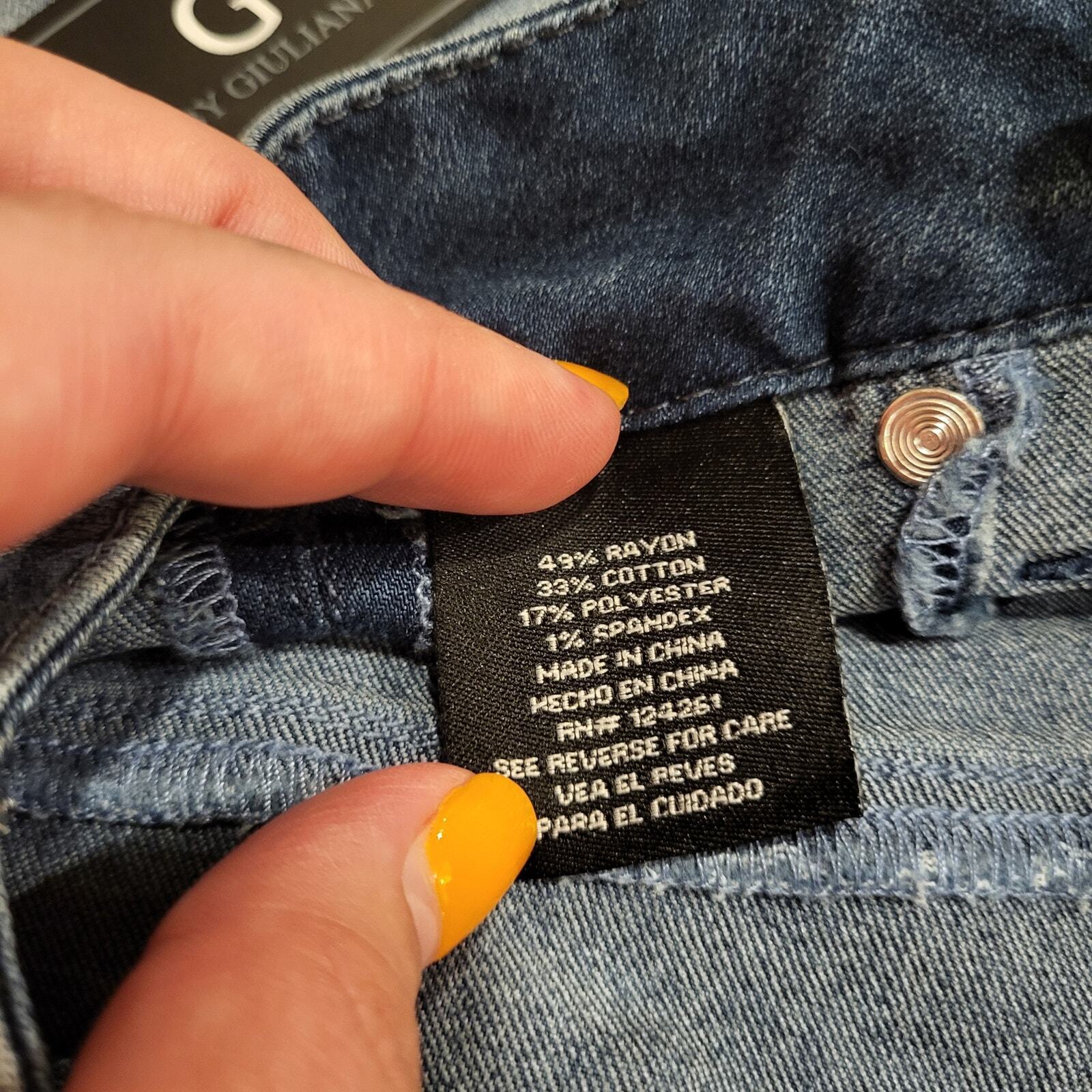 NWT G By Giuliana Denim Jeans Medium Wash Rayon Cotton Blend Small 28" Waist