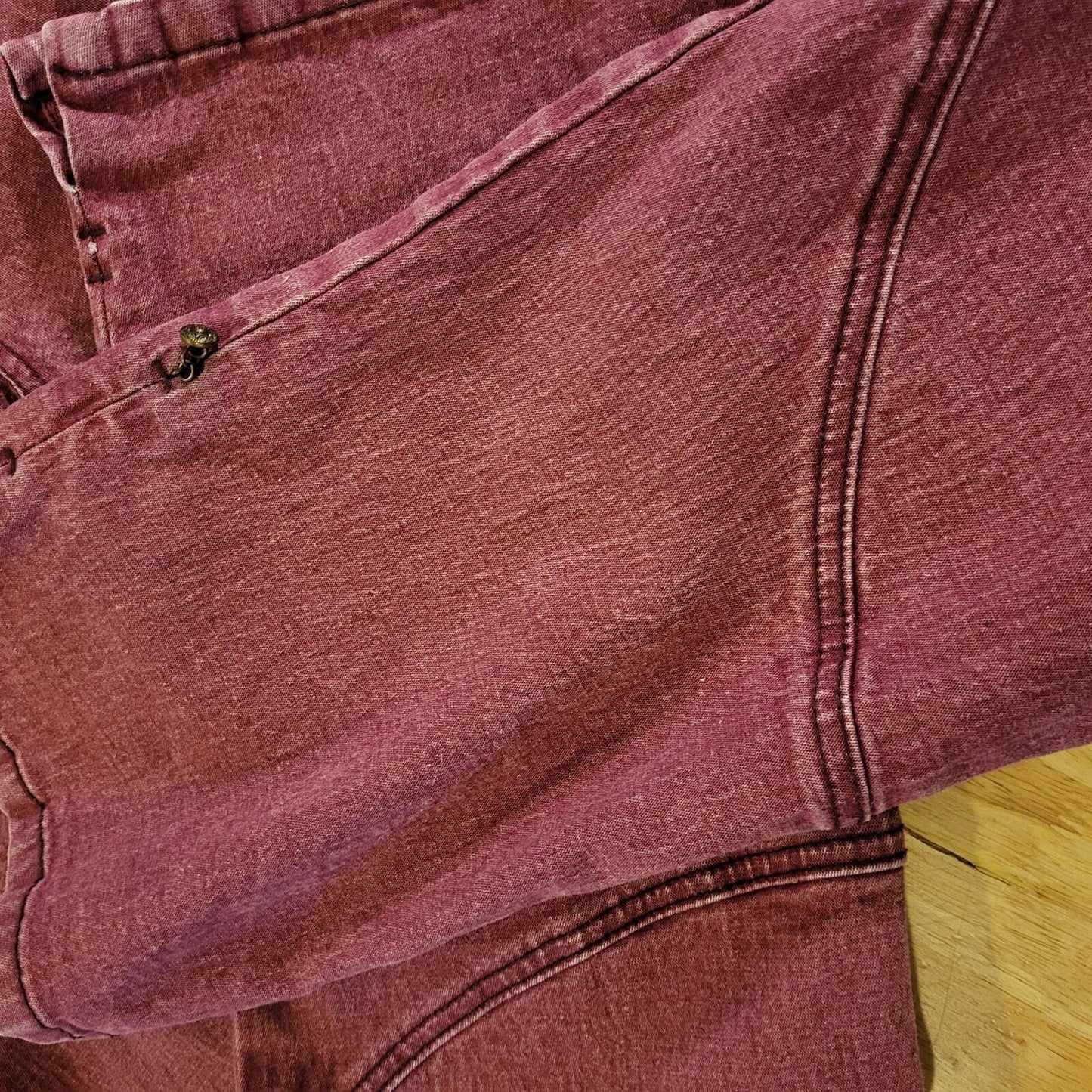 Diane Gilman DG2 Dark Pink Denim Jeans Skinny   32" Waist 25" Inseam