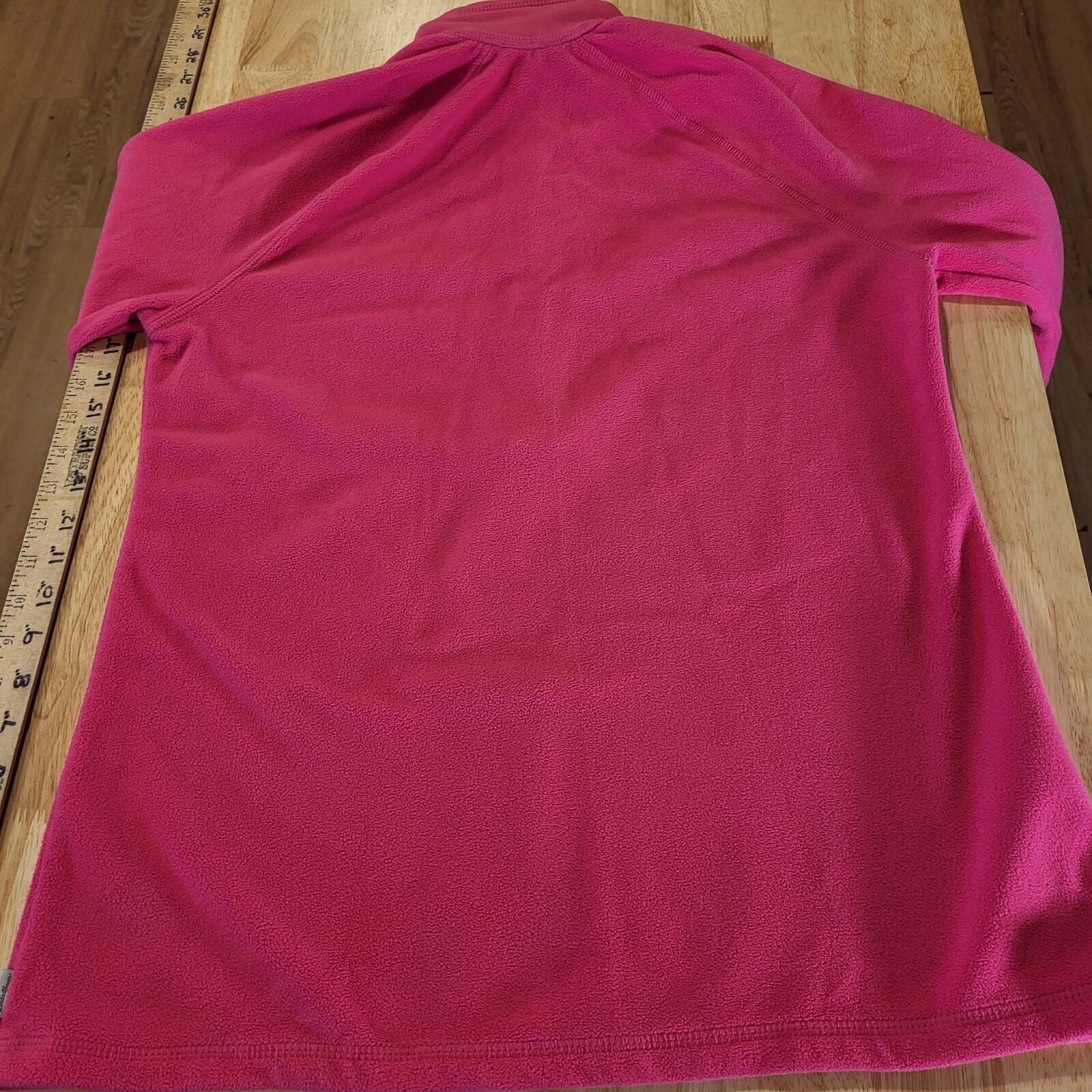 Eddie Bauer Pink Fleece 1/4 Zip Long Sleeve Pullover Tall Medium