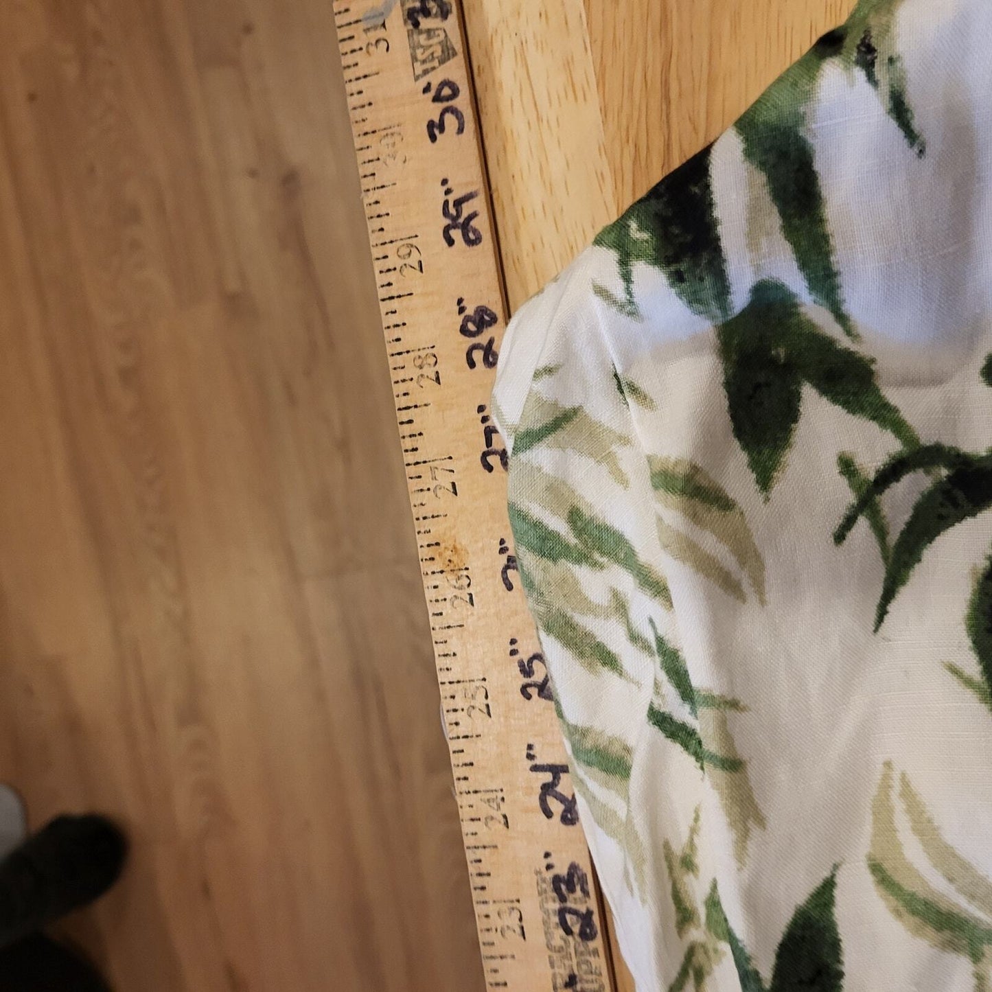 Nwt J. Jill Botanical Print Elastic Waist Wide Leg Nylon Blend Trousers XL Tall