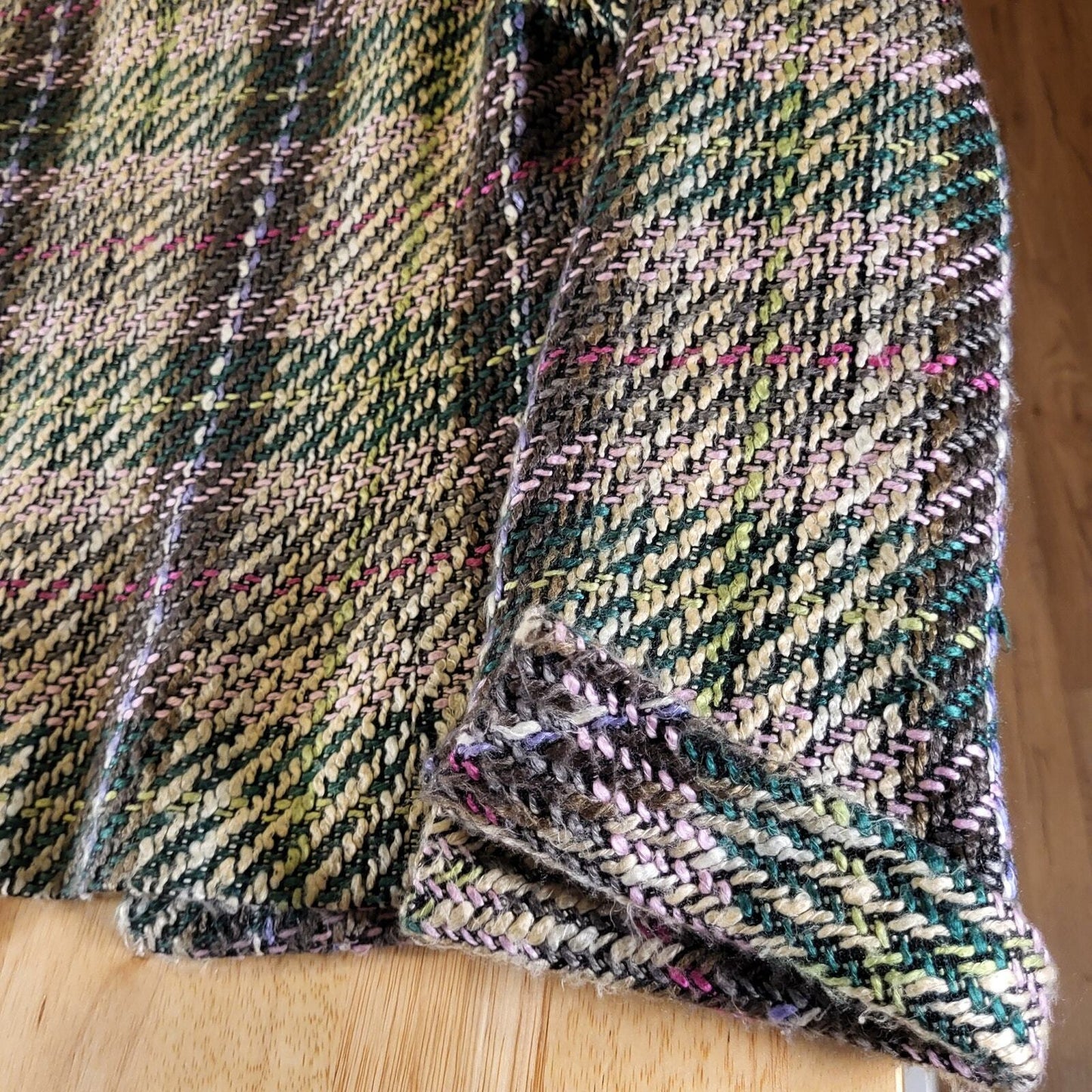 Kasper Pink & Green Tweed Coat 23" Long 19" P2P Pockets Super Cute