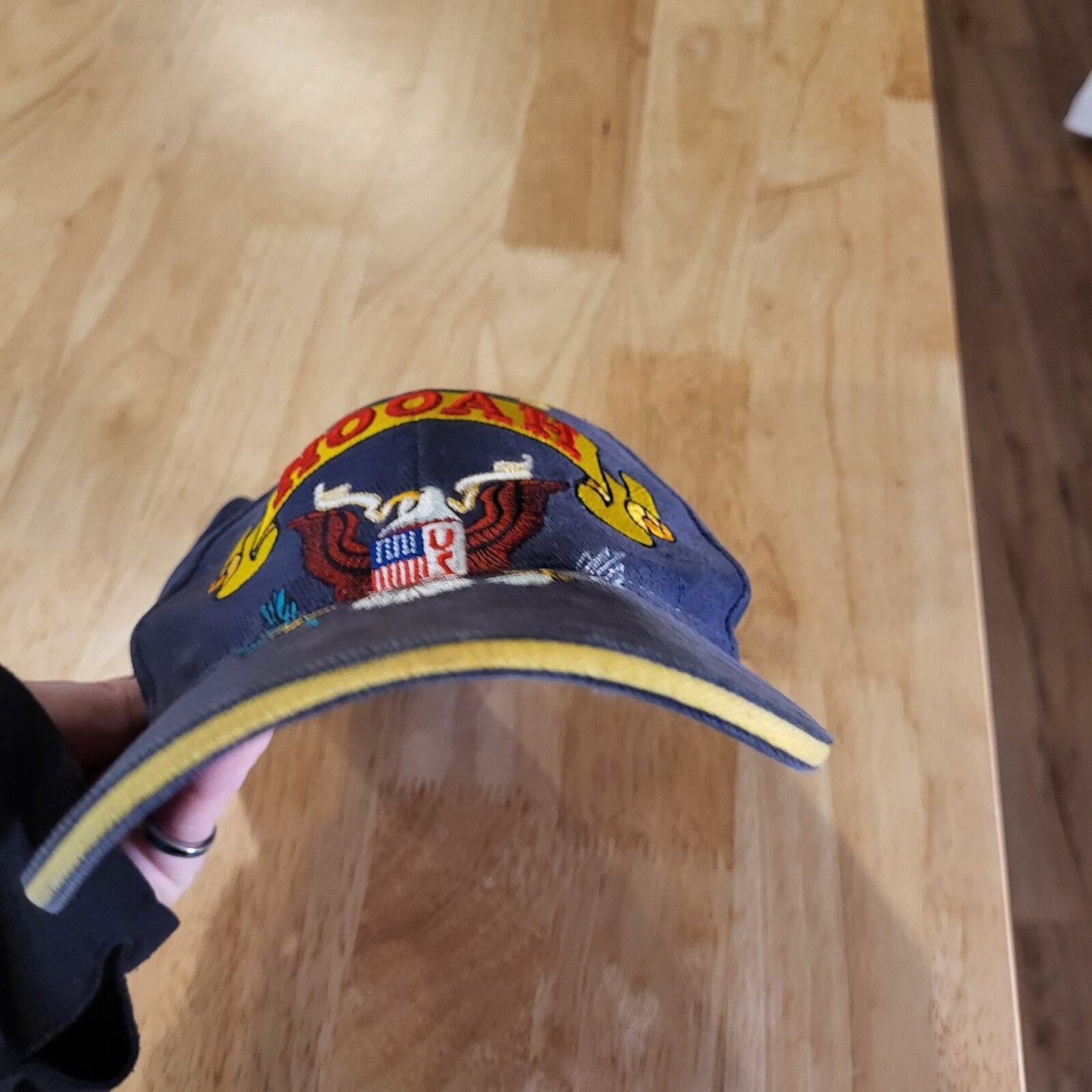 Blue Army Baseball Hat Hooah! Metal Clasp Adjustable 100% Cotton Eagle