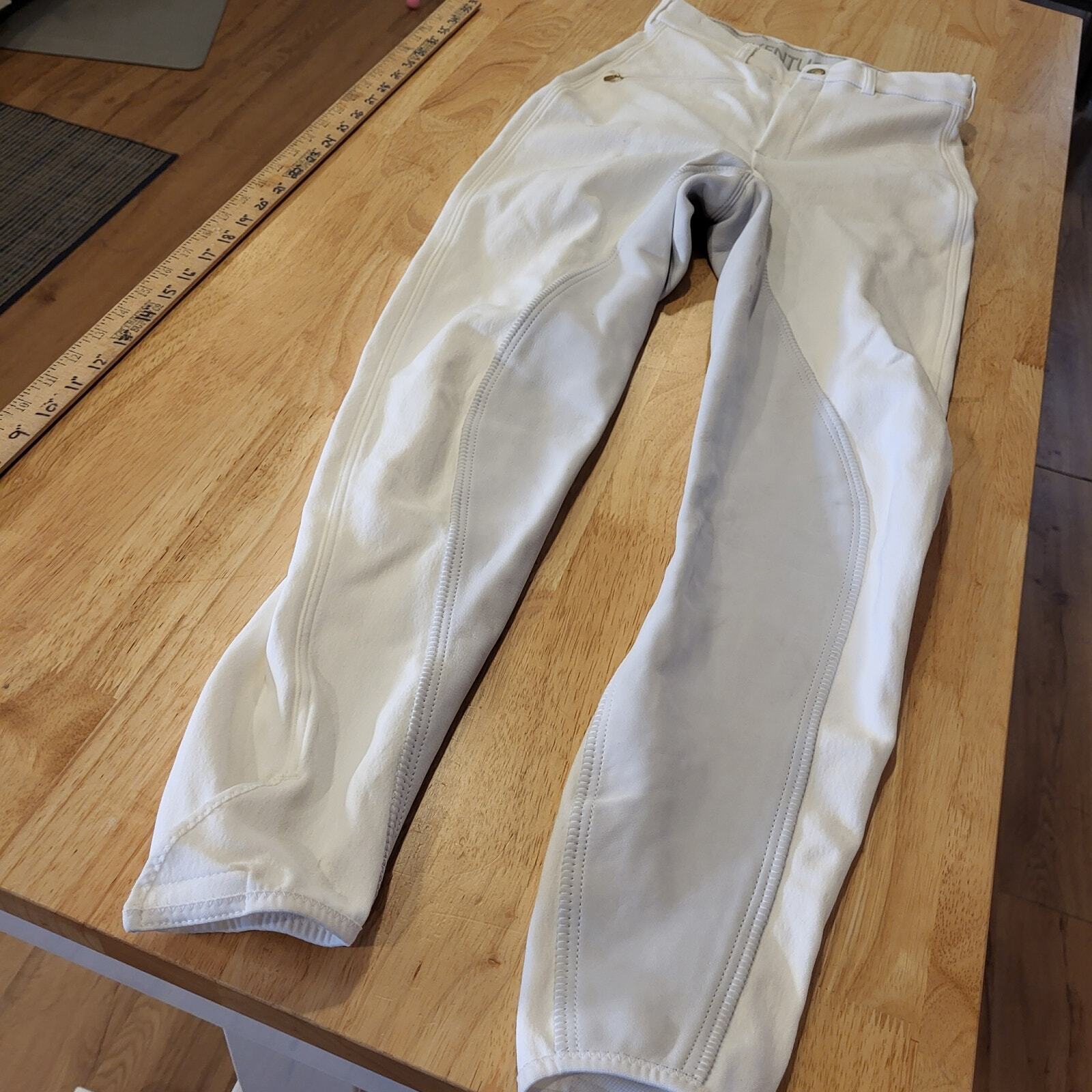 NWT Kentucky White Riding Pants Leather 26"waist 26" inseam