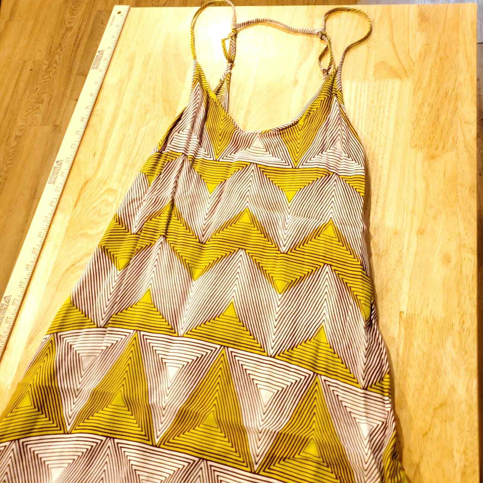 Billabong Geometric Print Spaghetti Strap Dress Hi-Low