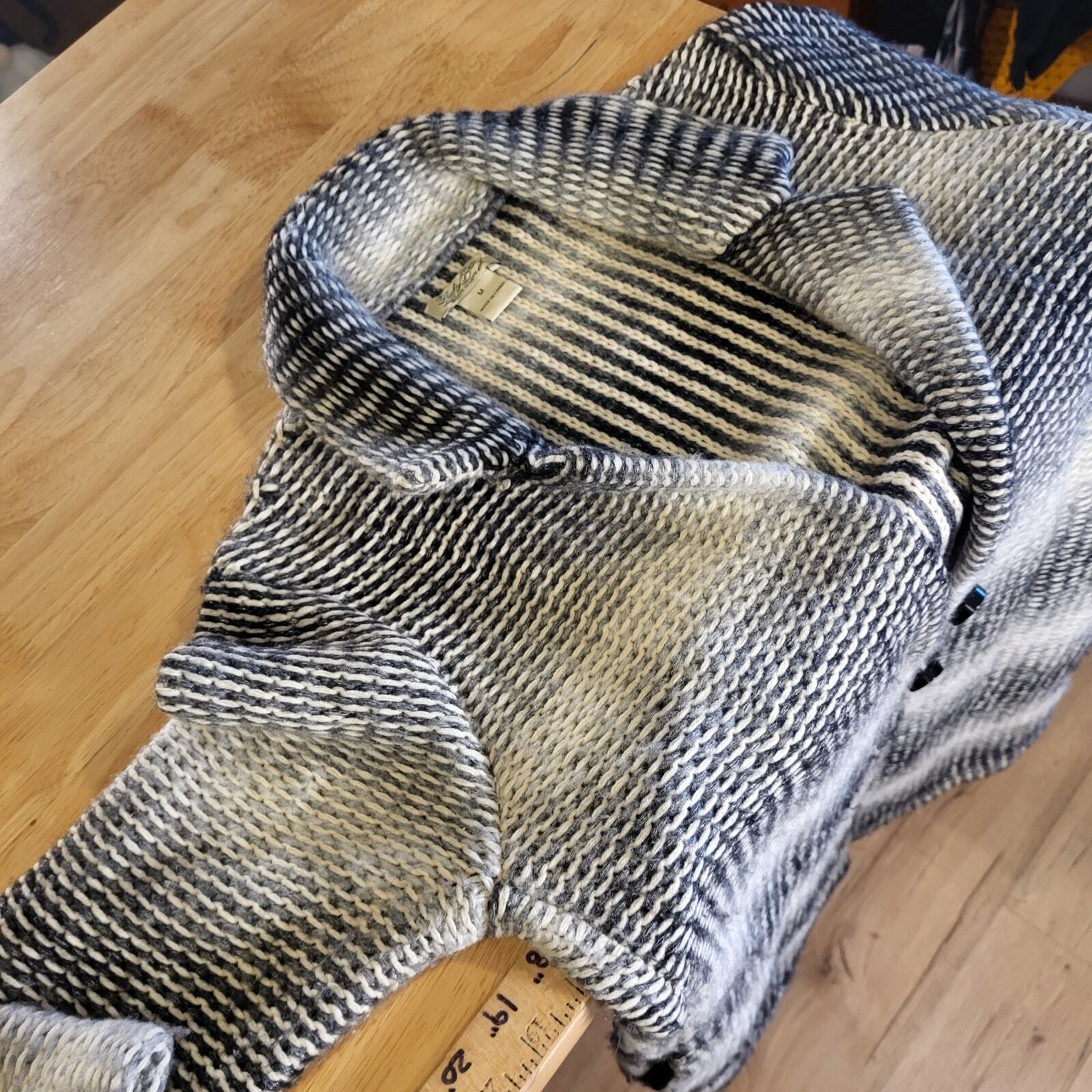 Lucky Brand Knit Trench Sweater Medium 18" Pit to Pit  32" long