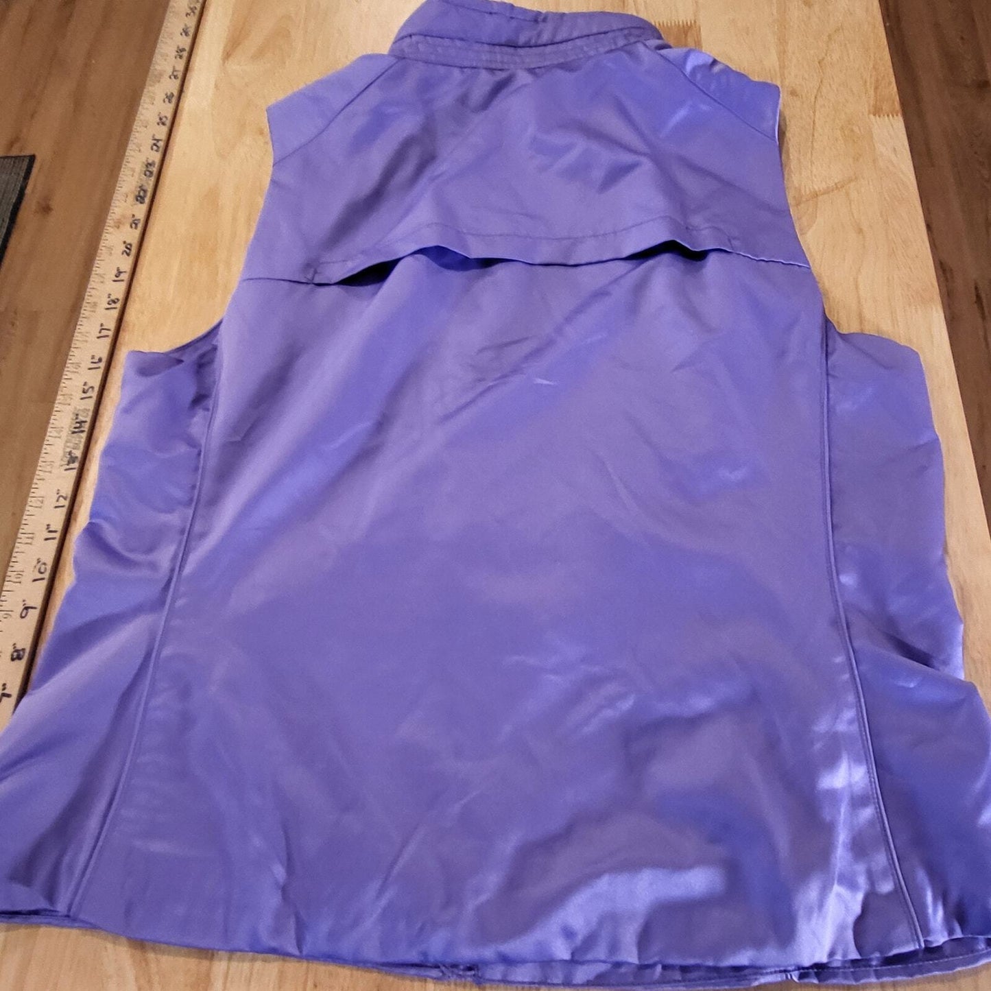 Purple Ralph Lauren Golf Zip Vest XL Pockets Breathable 22" P2P 22" Long