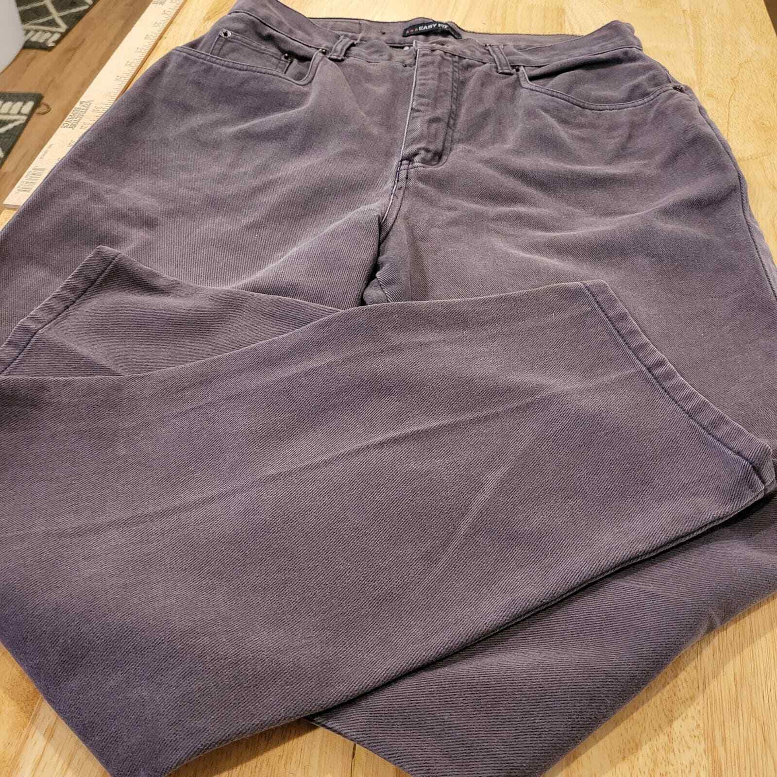 Bill Blass Vintage Easy Fit Purple Jeans 10 Short 28" Inseam 100% Cotton