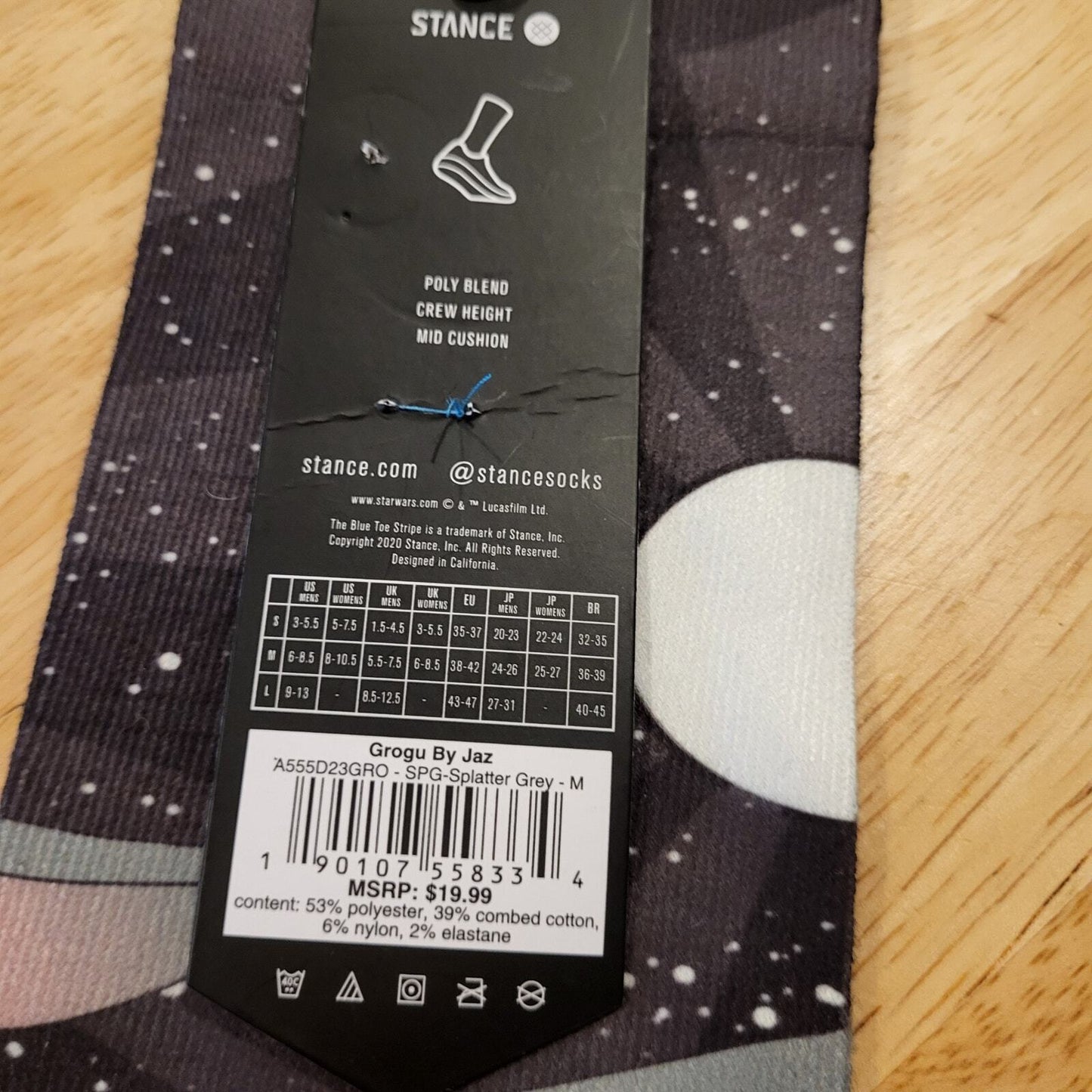 NWT Star Wars By Jaz|Stance Poly Crew Socks Medium