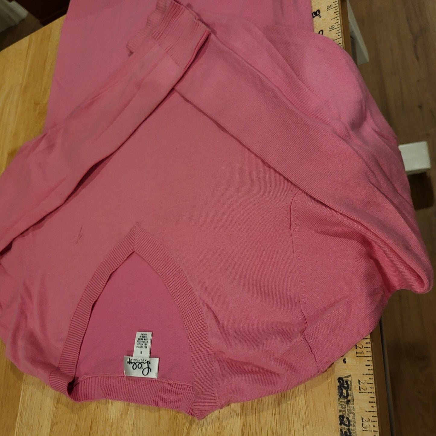 Lilly Pulitzer Lot of 2 Pink & Green Cotton Blend V Small Neck Sweaters 