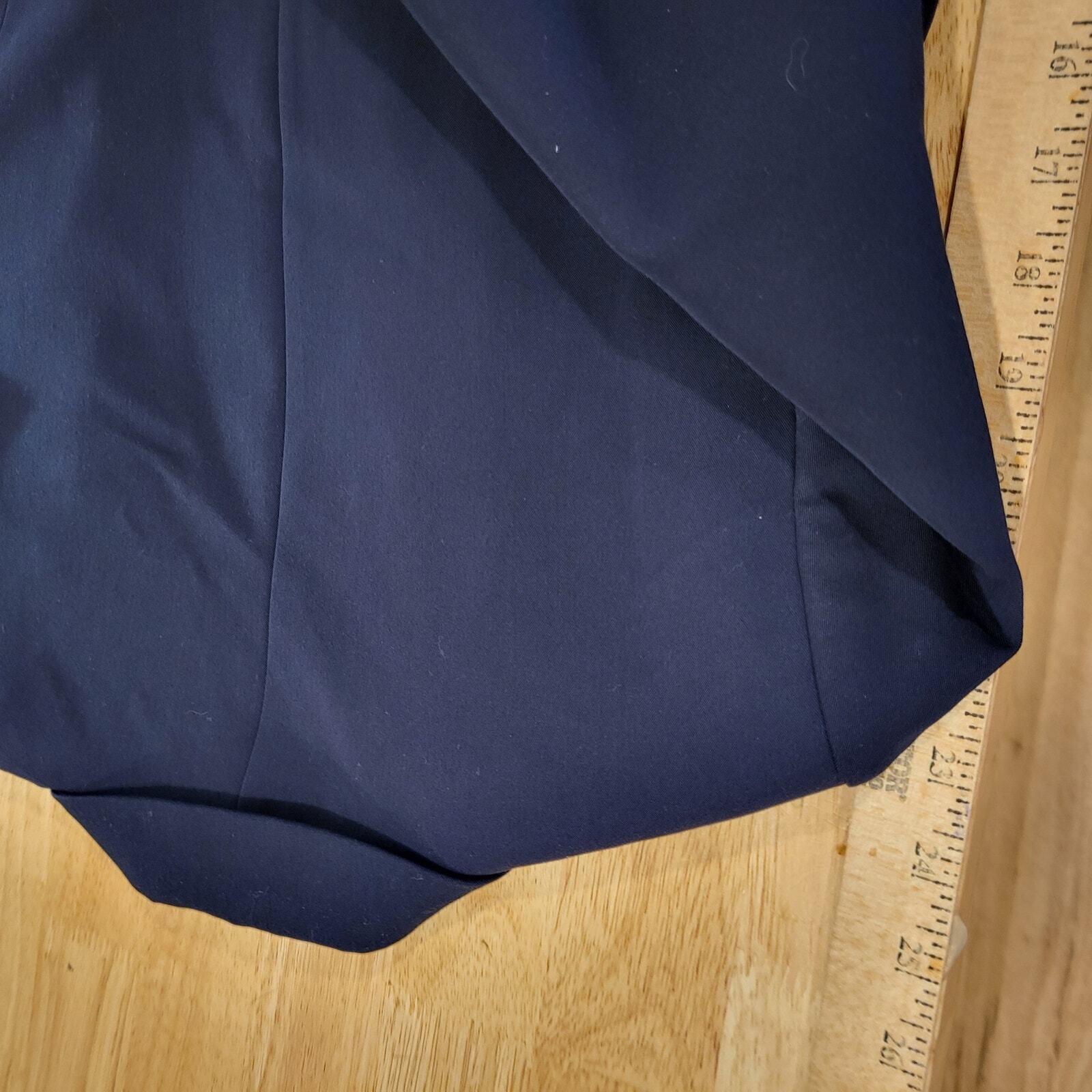 Tommy Hilfiger Size 10 Blue Blazer Satin Striped Lined Button & Gold Detail