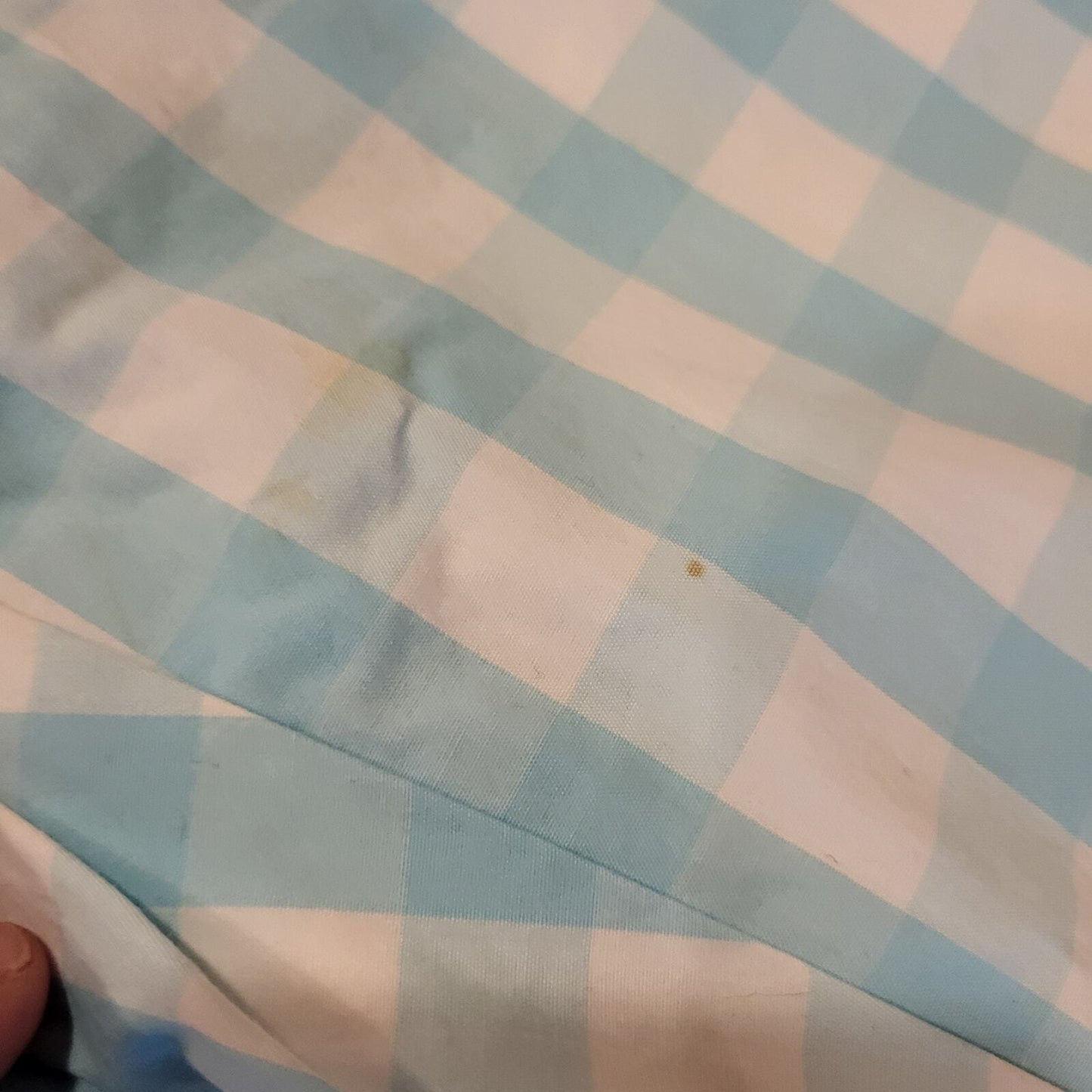 Lilly Pulitzer Blue gingham cropped pants zip pocket cotton straight size 6