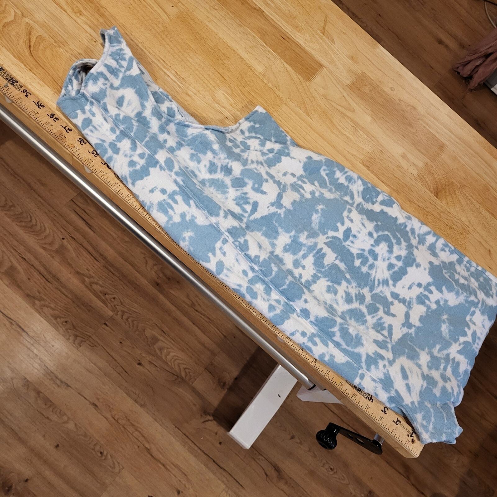 Colsie Blue Tie Dye Jersey Sweatpants Overalls XL 21" P2P (See photo for Spot)