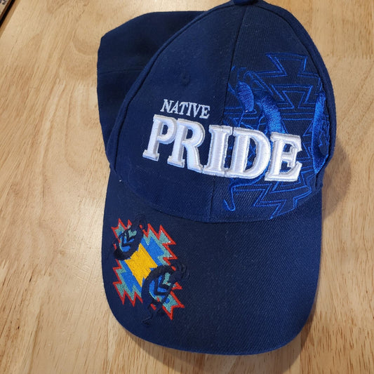 Native Pride Blue Adjustable Embroidered Baseball Hat 