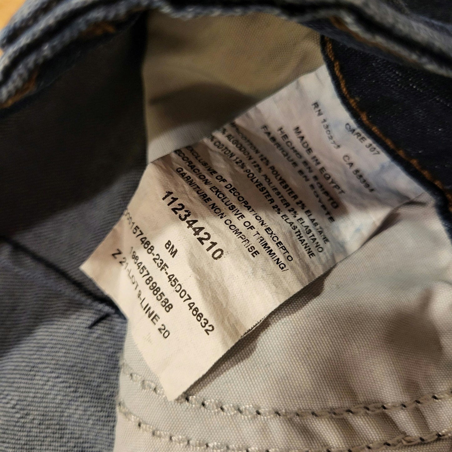 Vintage Denim Lee Midi Skirt Logo Tab 28" Waist 