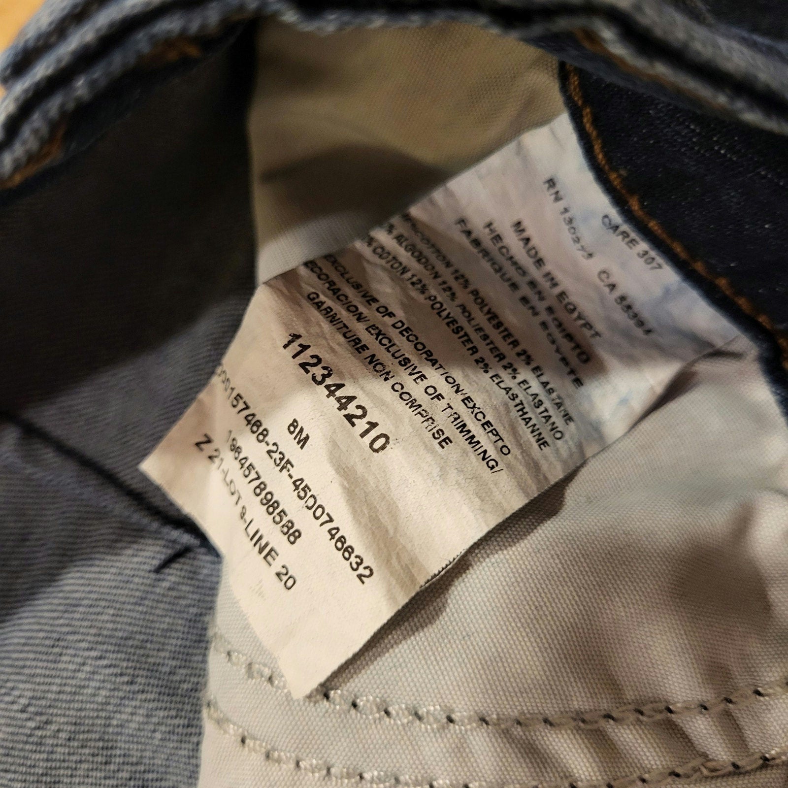 Vintage Denim Lee Midi Skirt Logo Tab 28" Waist 