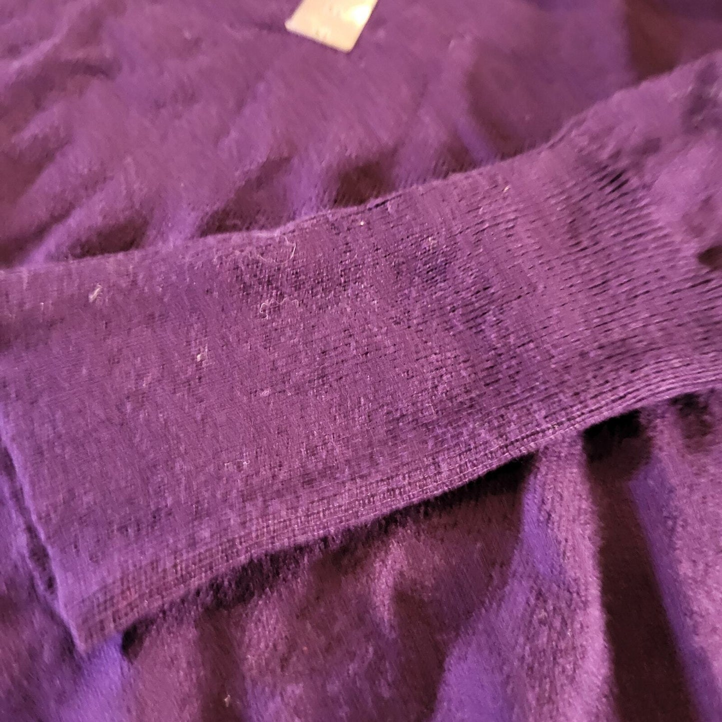 NWT Purple Knit Long SLEEVE Worthington  Sweater 20" P2P