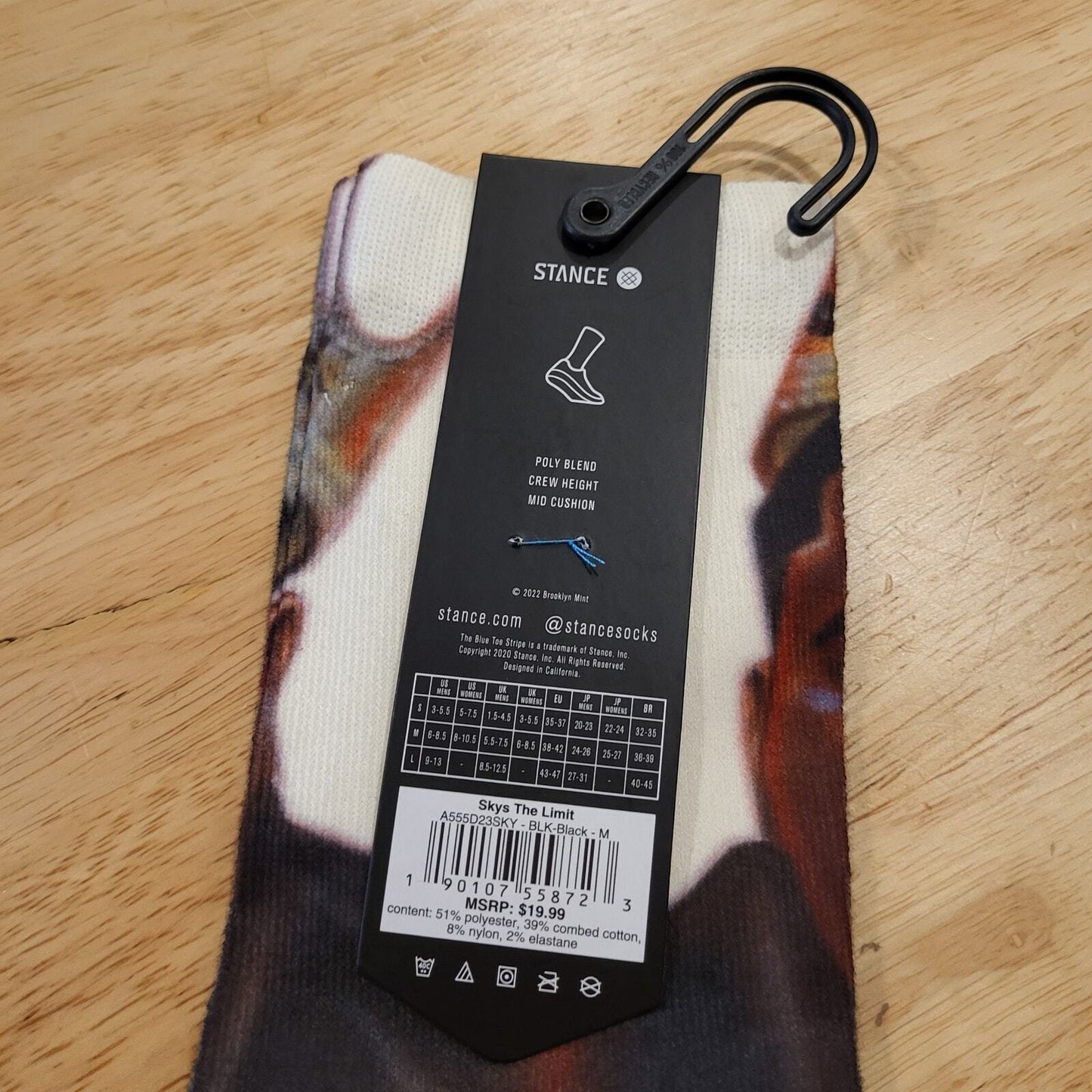 NWT Notorious B.I.G. X Stance Sky's The Limit Crew Socks