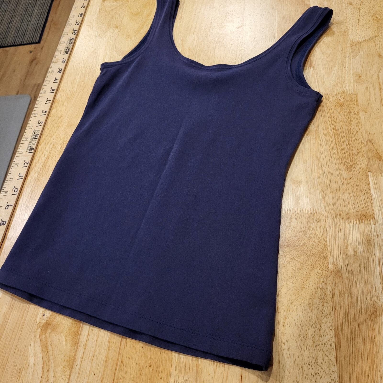 Lilly Pulitzer XS Cotton Blend Tank Navy Jersey Knit 