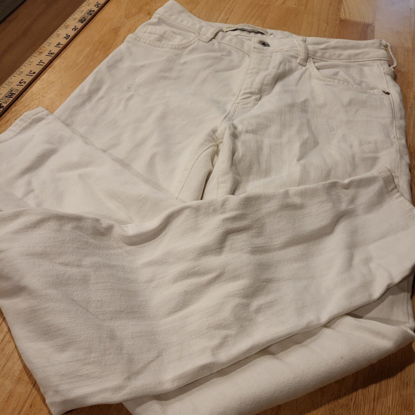 Anthropologie Pilcro & The Letterpress White High Rise Skinny Jeans 28 Waist Ins