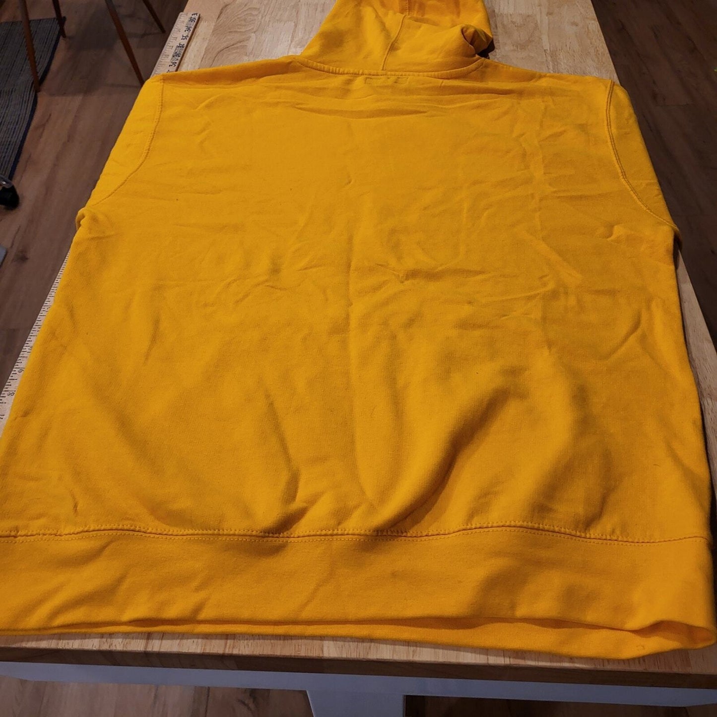 Yellow Surrender to the Flow Flower Man Hoodie Large  24" Pit2pit