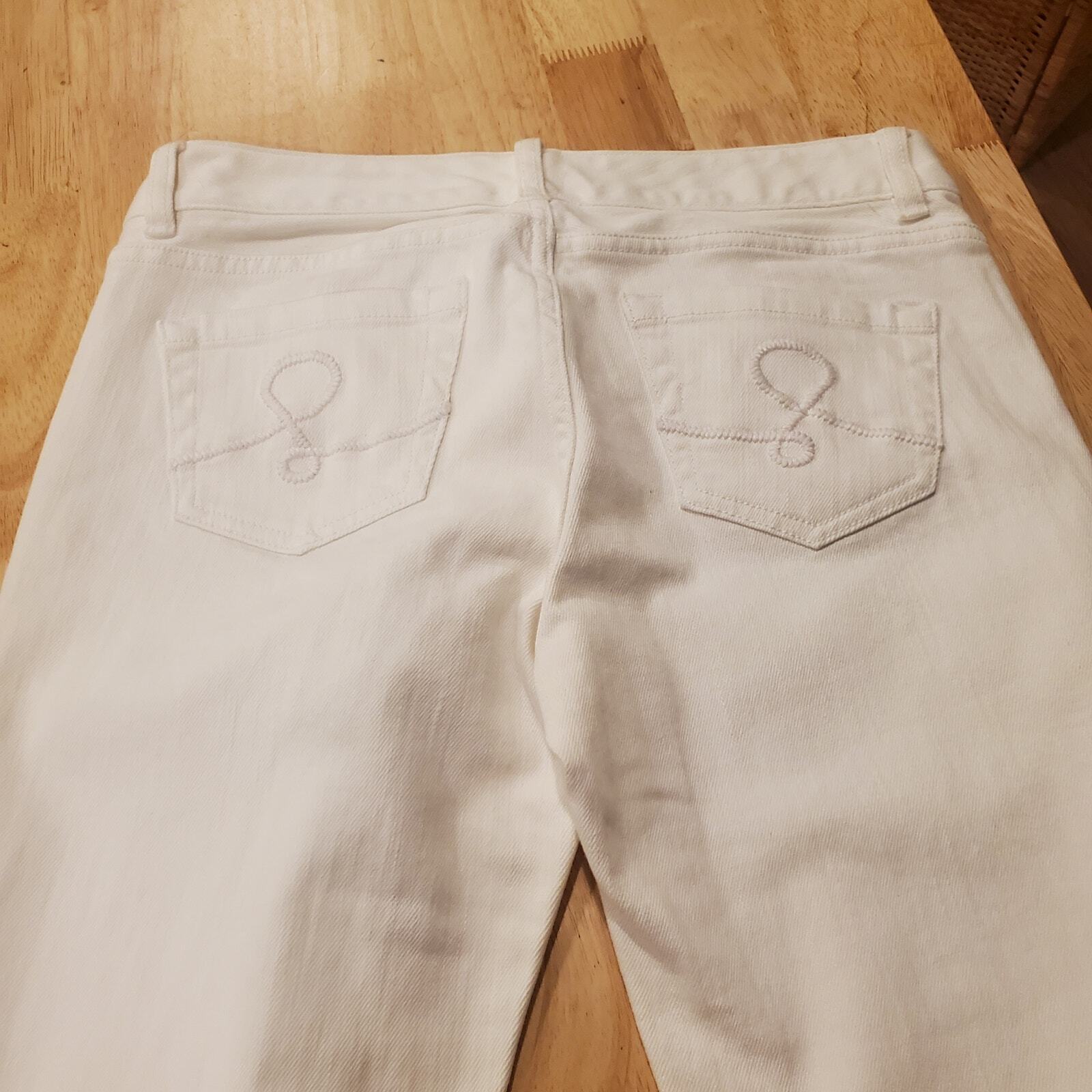 Lilly Pulitzer Lilly Pulitzer White Denim Skinny Jeans Size 2 32" Waist