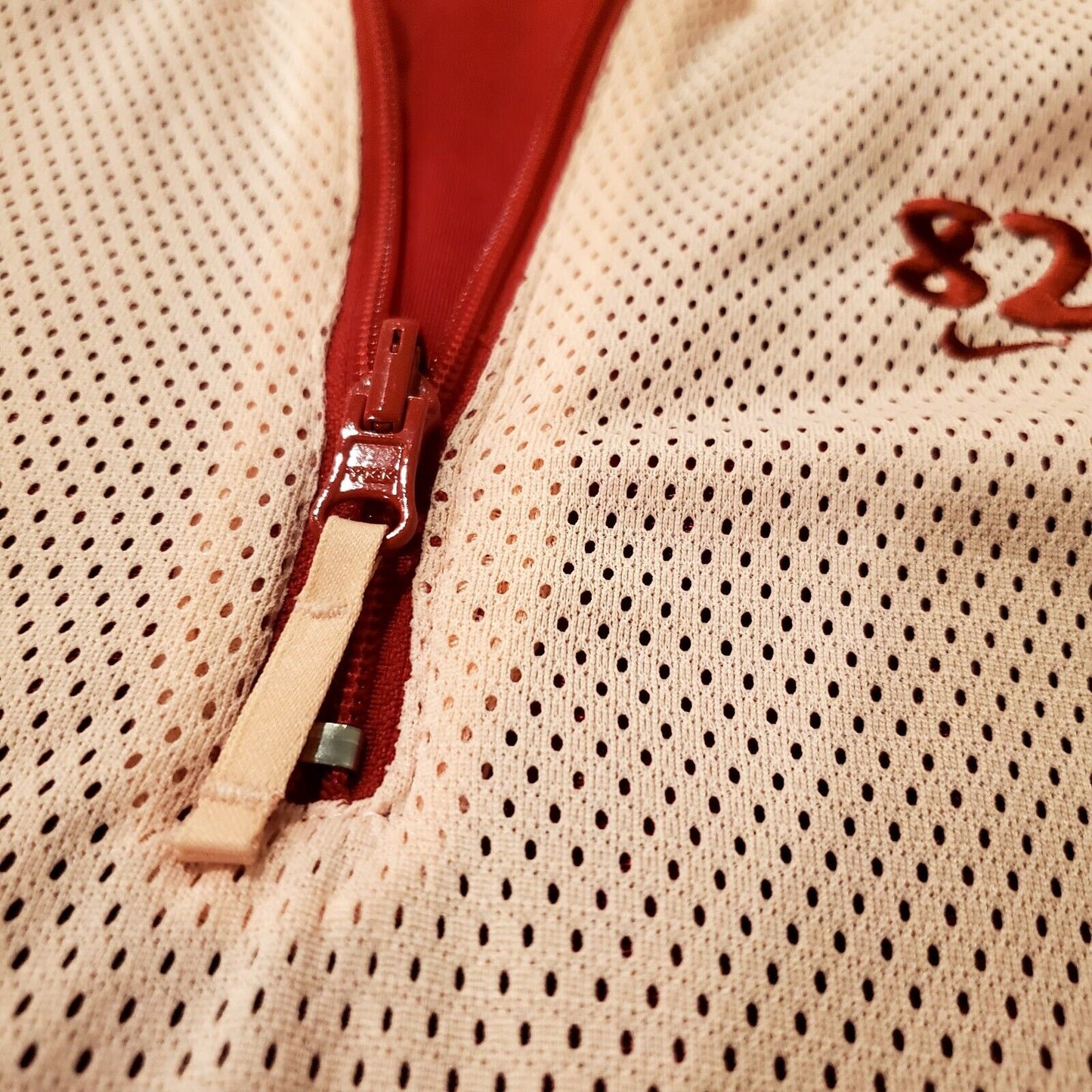 Nike Pink & Red Reversible Zip Front #82 Track & Field Jacket Running 