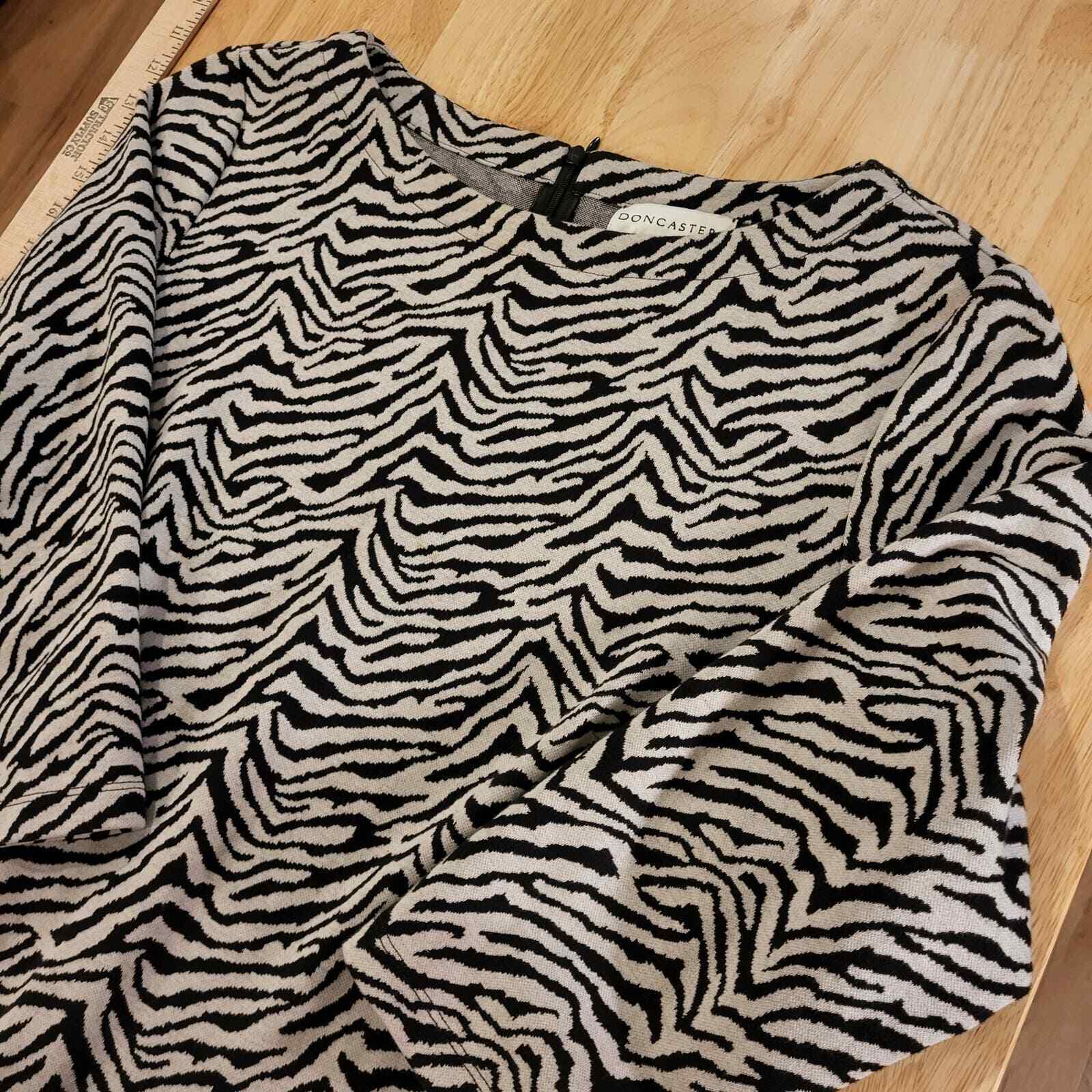Animal Print Knit Doncaster Maxi Dress  3/4 Sleeve 23" pit to pit