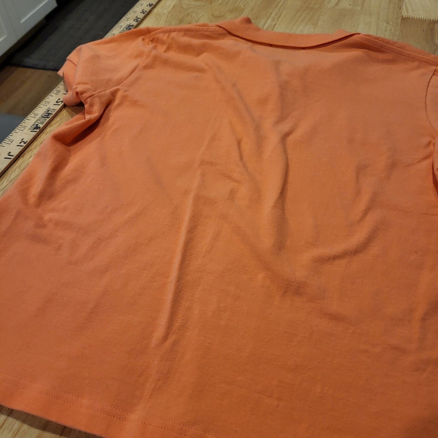 Lilly Pulitzer orange golf polo small collared button 18" pit 2 pit