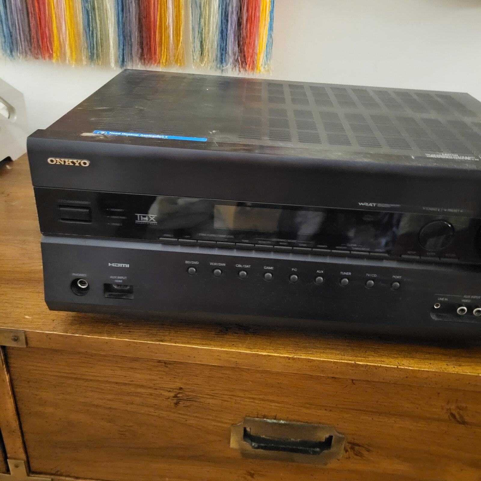 Onkyo TX-SR608 7.2 Channel 700-Watt Home Theater Receiver bundle  Remote Manual