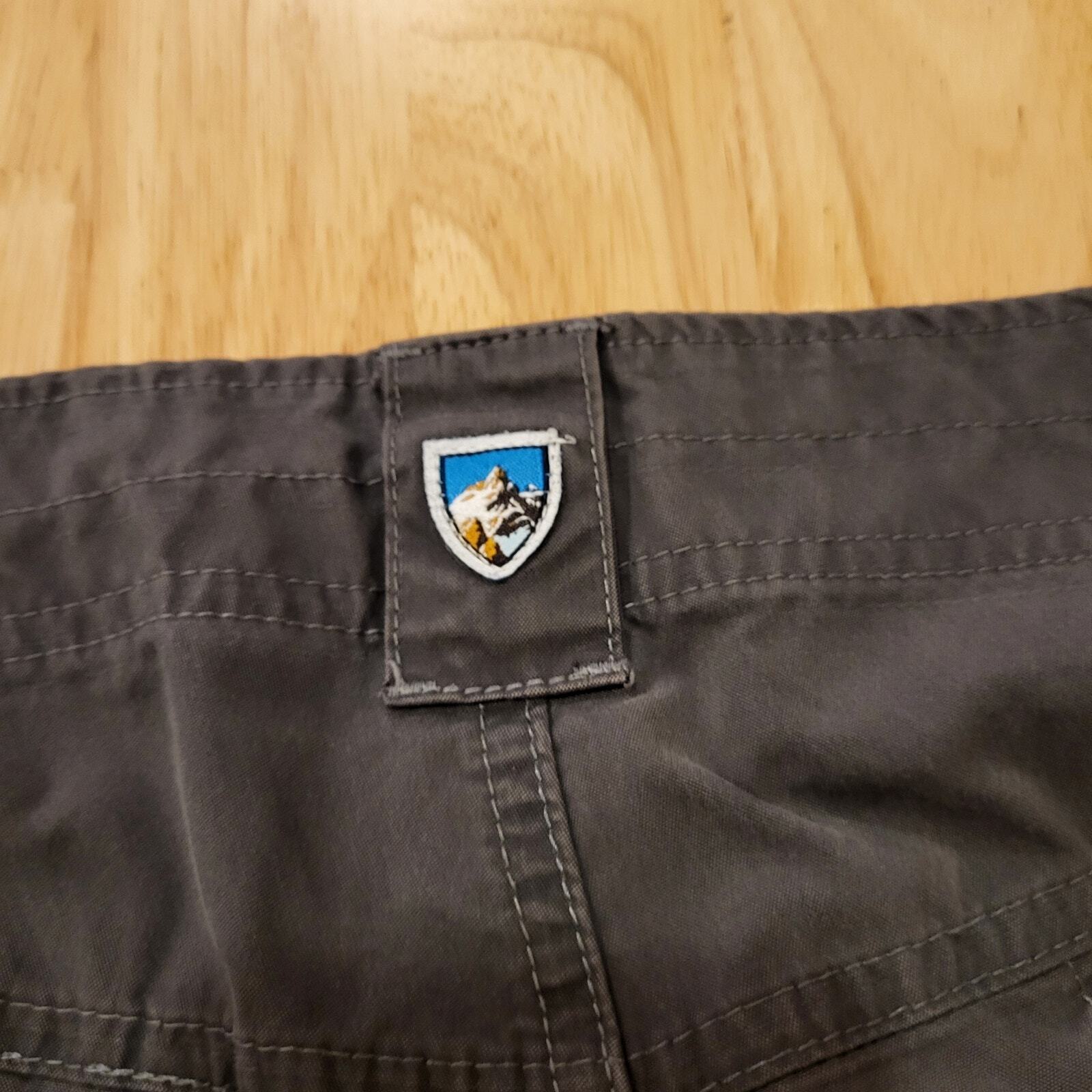 Kuhl Radikal Men's Charcoal Pants Pocket Knee Detail (Some Wear & Staining)