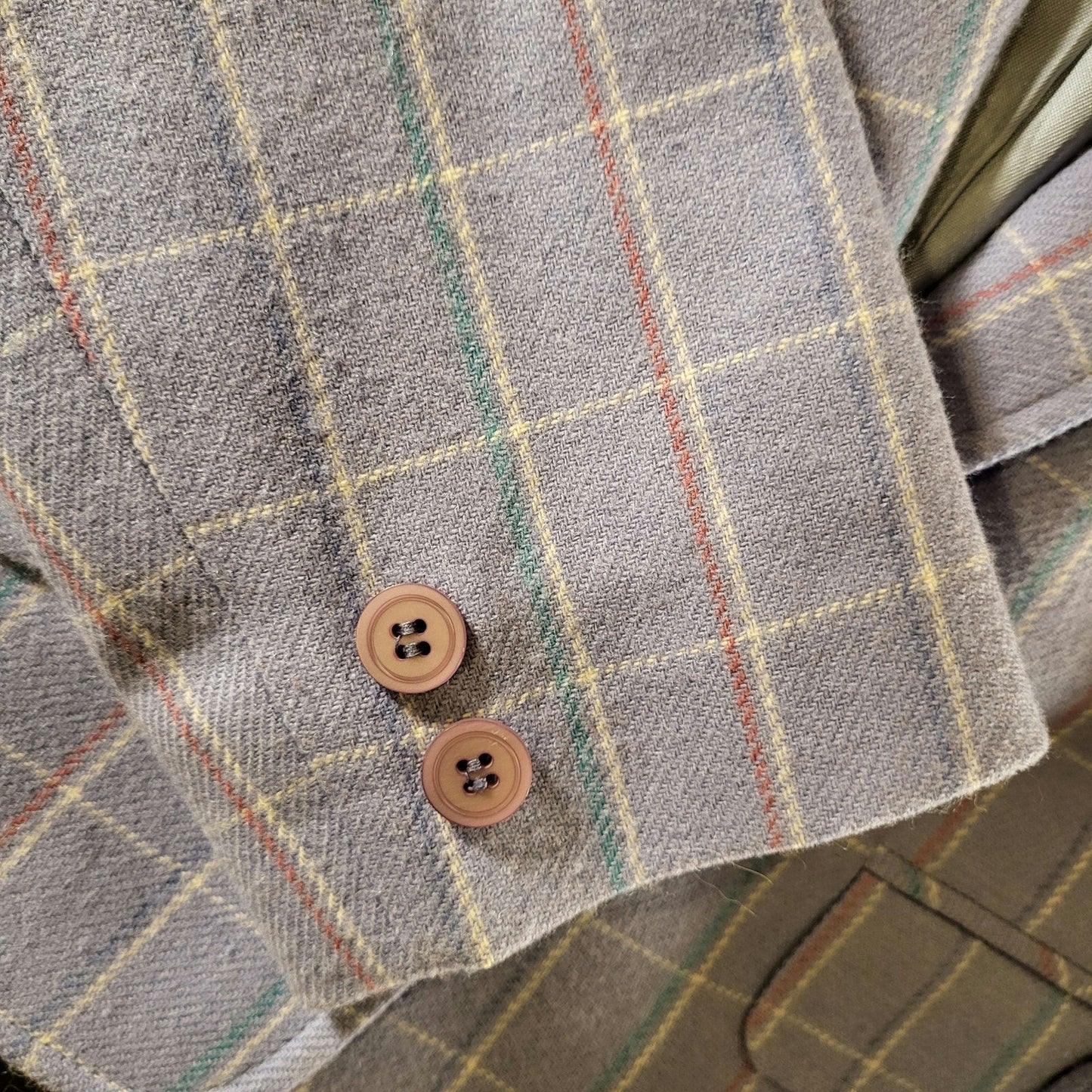 Miss Pendleton Lavender Purple Made is U.S.A. Wool Plaid Coat Sz 12 