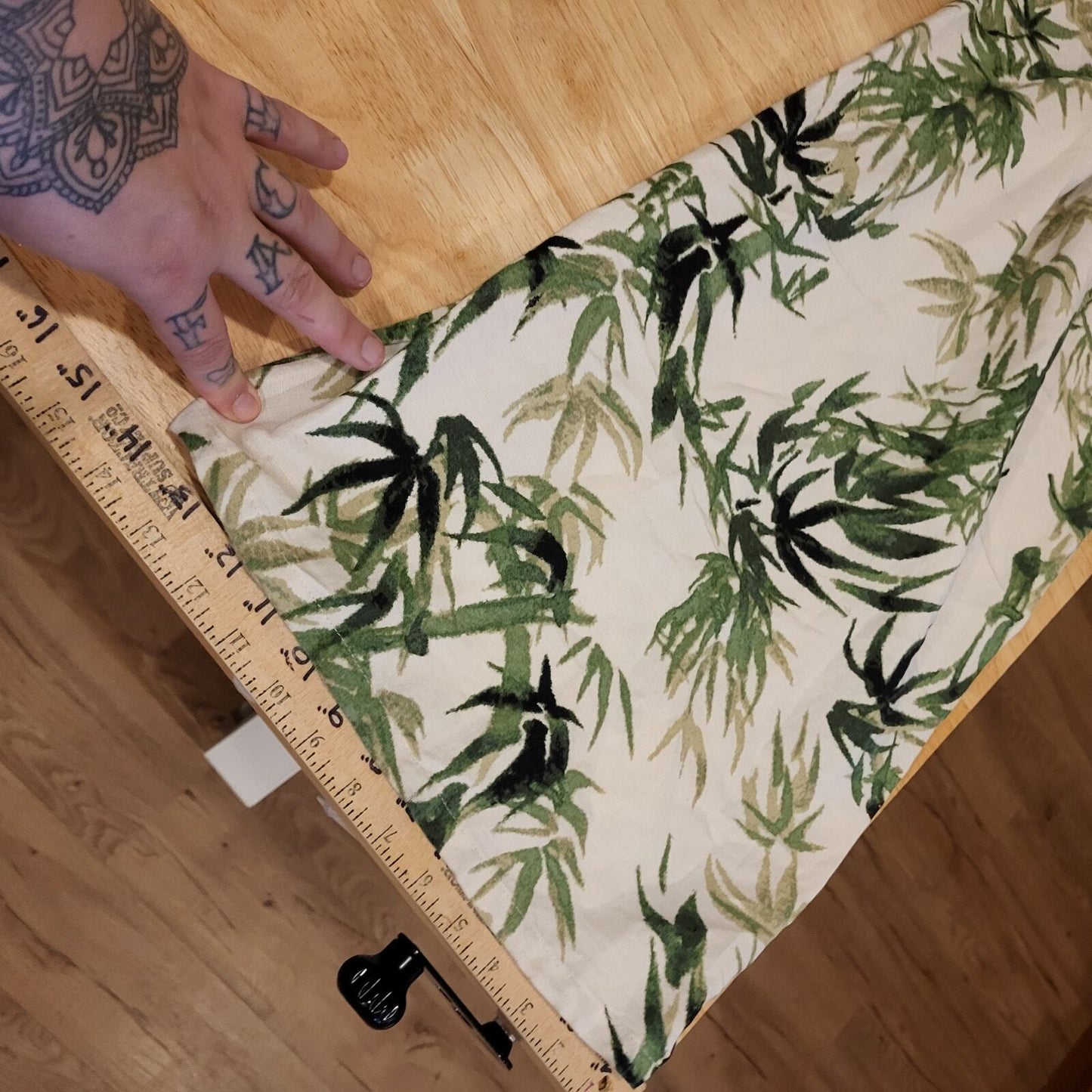 Nwt J. Jill Botanical Print Elastic Waist Wide Leg Nylon Blend Trousers XL Tall