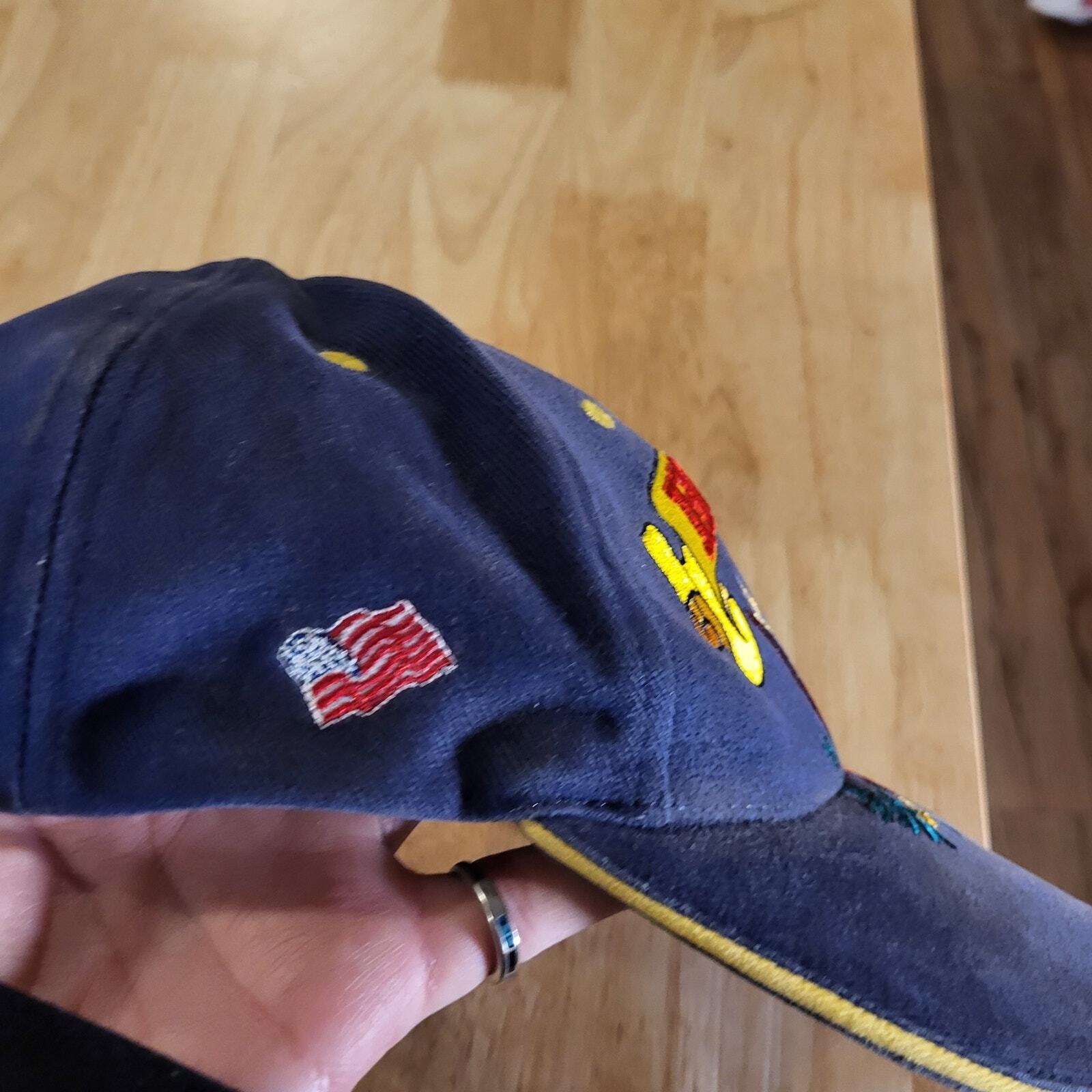 Blue Army Baseball Hat Hooah! Metal Clasp Adjustable 100% Cotton Eagle