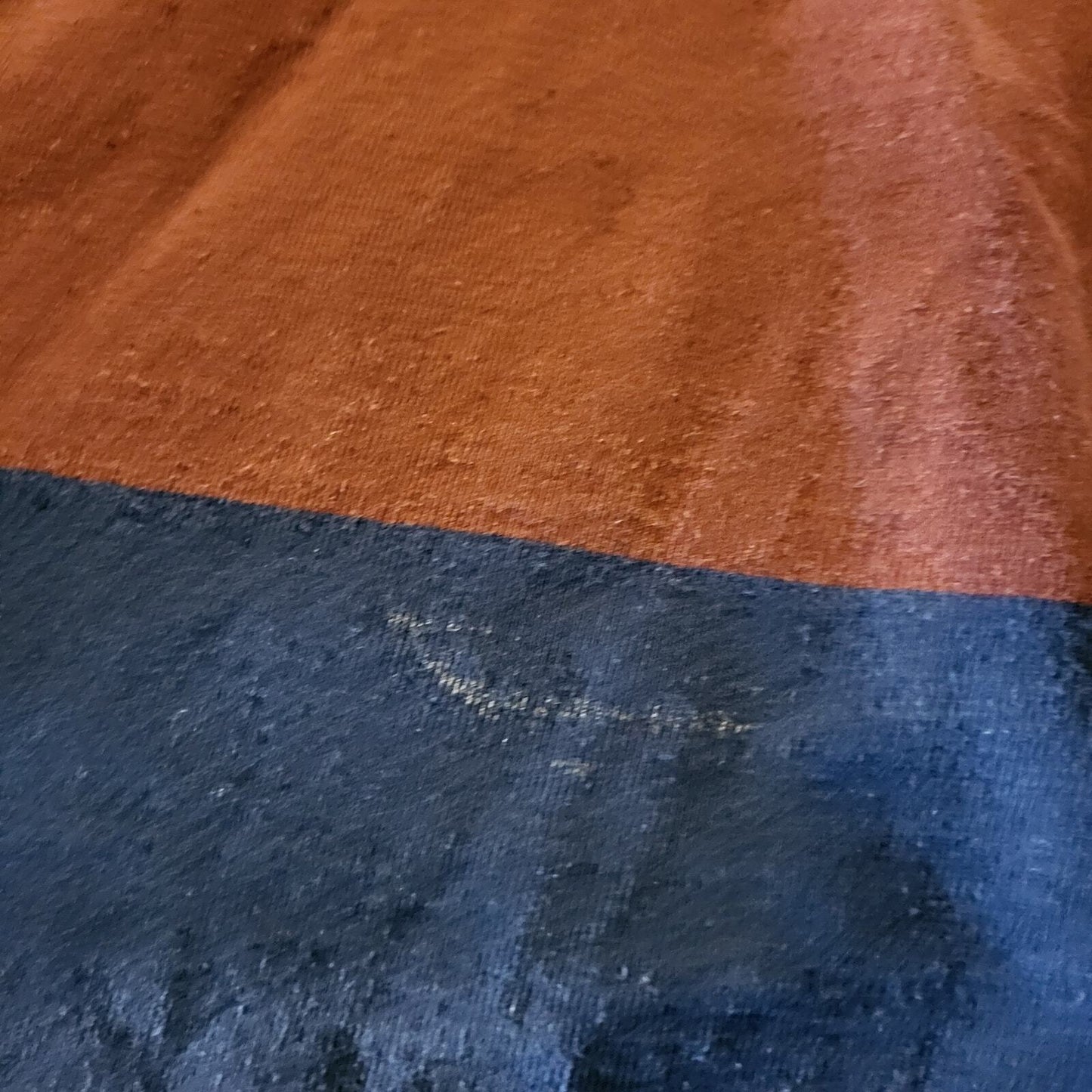 Psycho Bunny Maroon & Blue Rugby Shirt White Collar Logo (see bleach marks) 