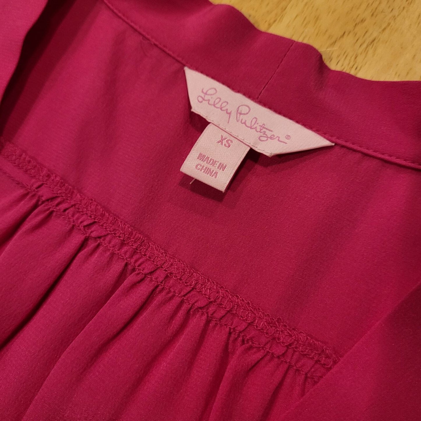 Lilly Pulitzer Pink Sleeveless Button Up Collared Blouse XS