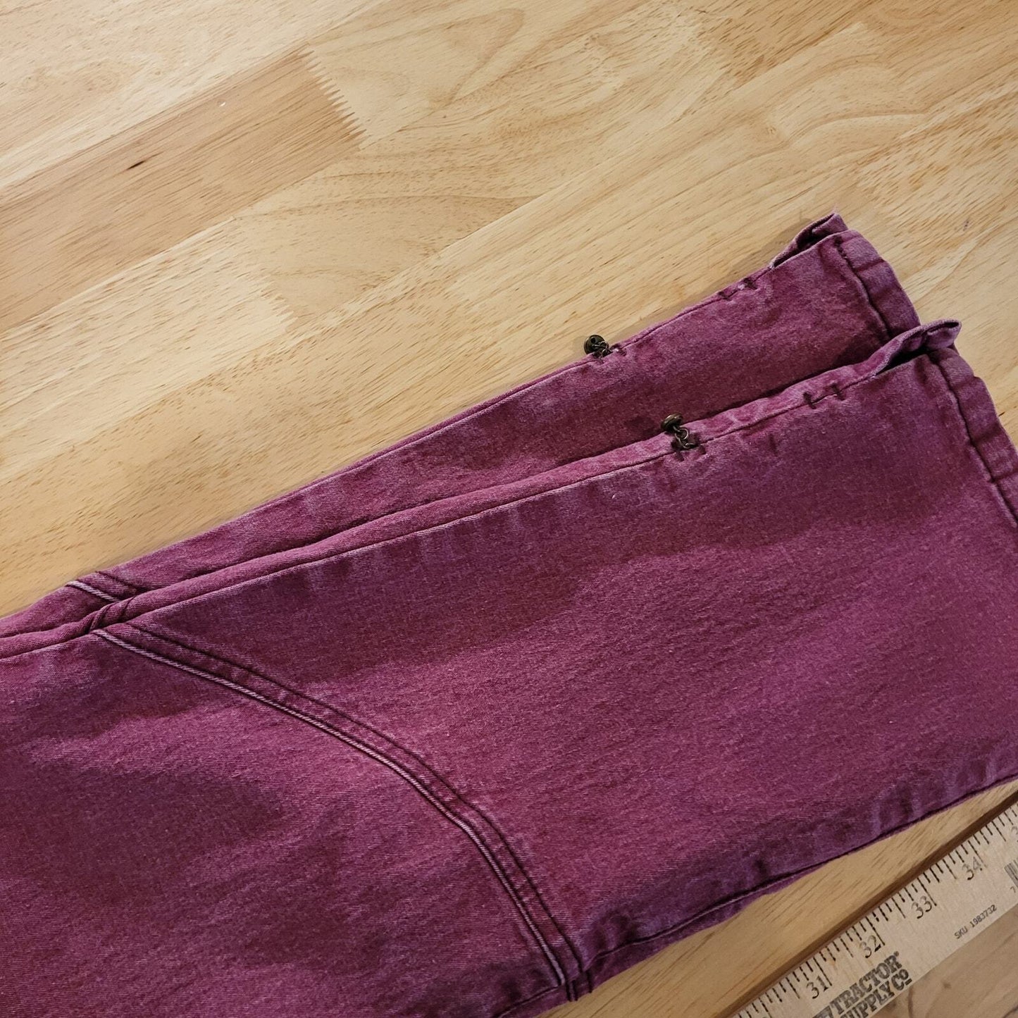 Diane Gilman DG2 Dark Pink Denim Jeans Skinny   32" Waist 25" Inseam