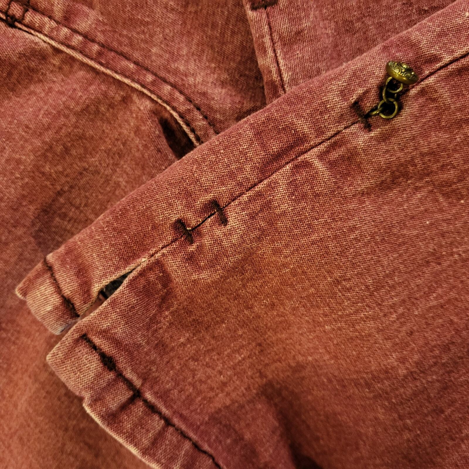Diane Gilman DG2 Dark Pink Denim Jeans Skinny   32" Waist 25" Inseam