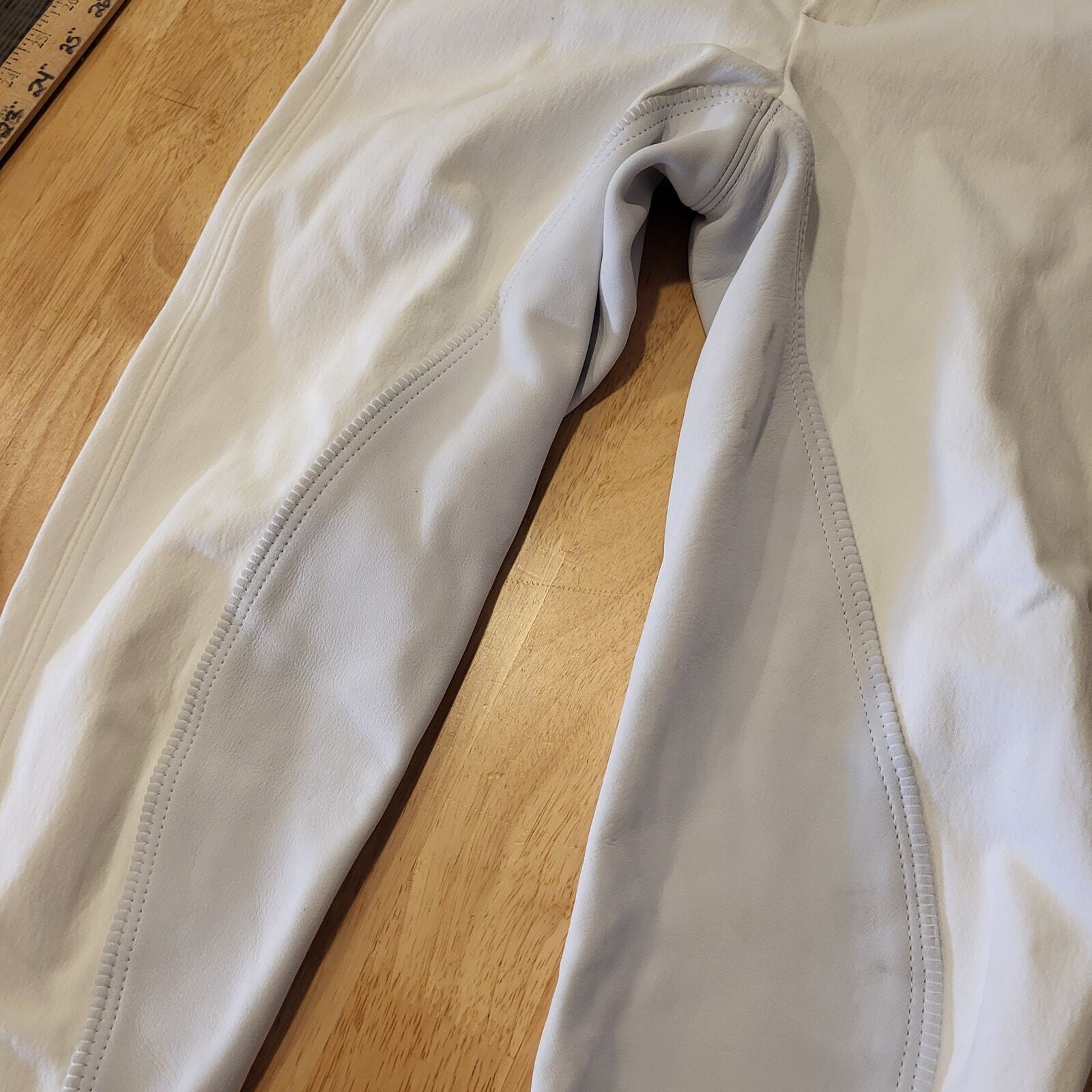 NWT Kentucky White Riding Pants Leather 26"waist 26" inseam