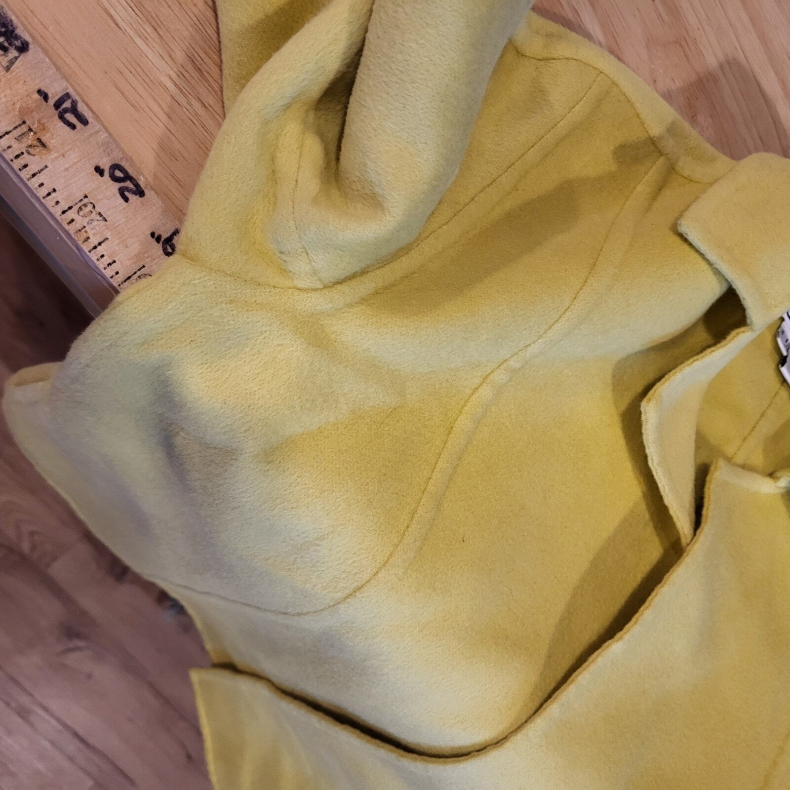 Carlisle Chartreuse Green 50% Wool 50% Angora Soft Size 4 Coat