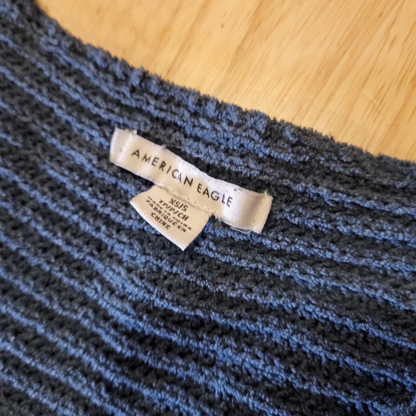 American Eagle Outfitters Turquoise Blue Chenille Oversized Sweater XS