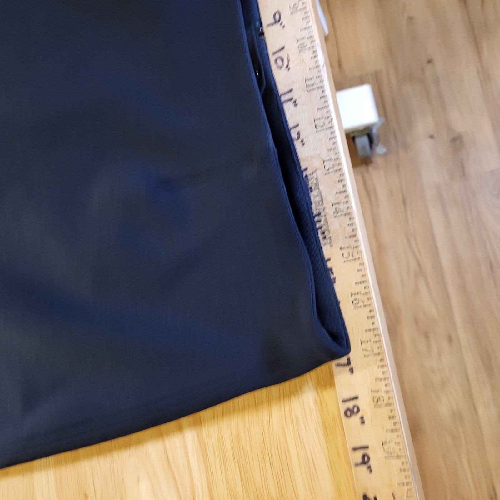 Doncaster Navy Blue Pencil Skirt Gold Circle Metal Detail 10 