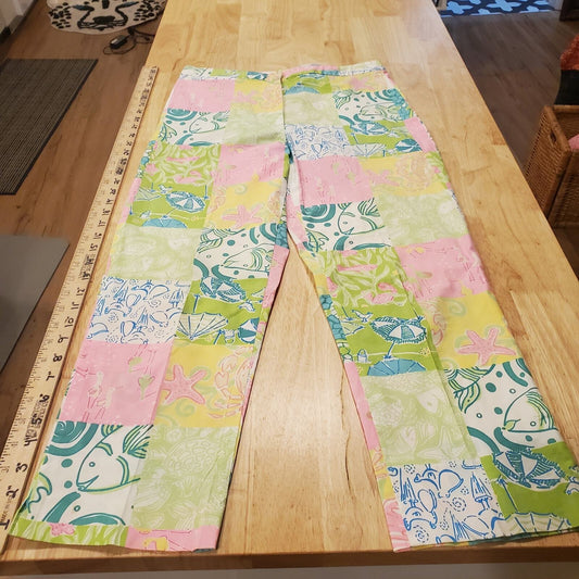 Lilly Pulitzer checkered fish pants