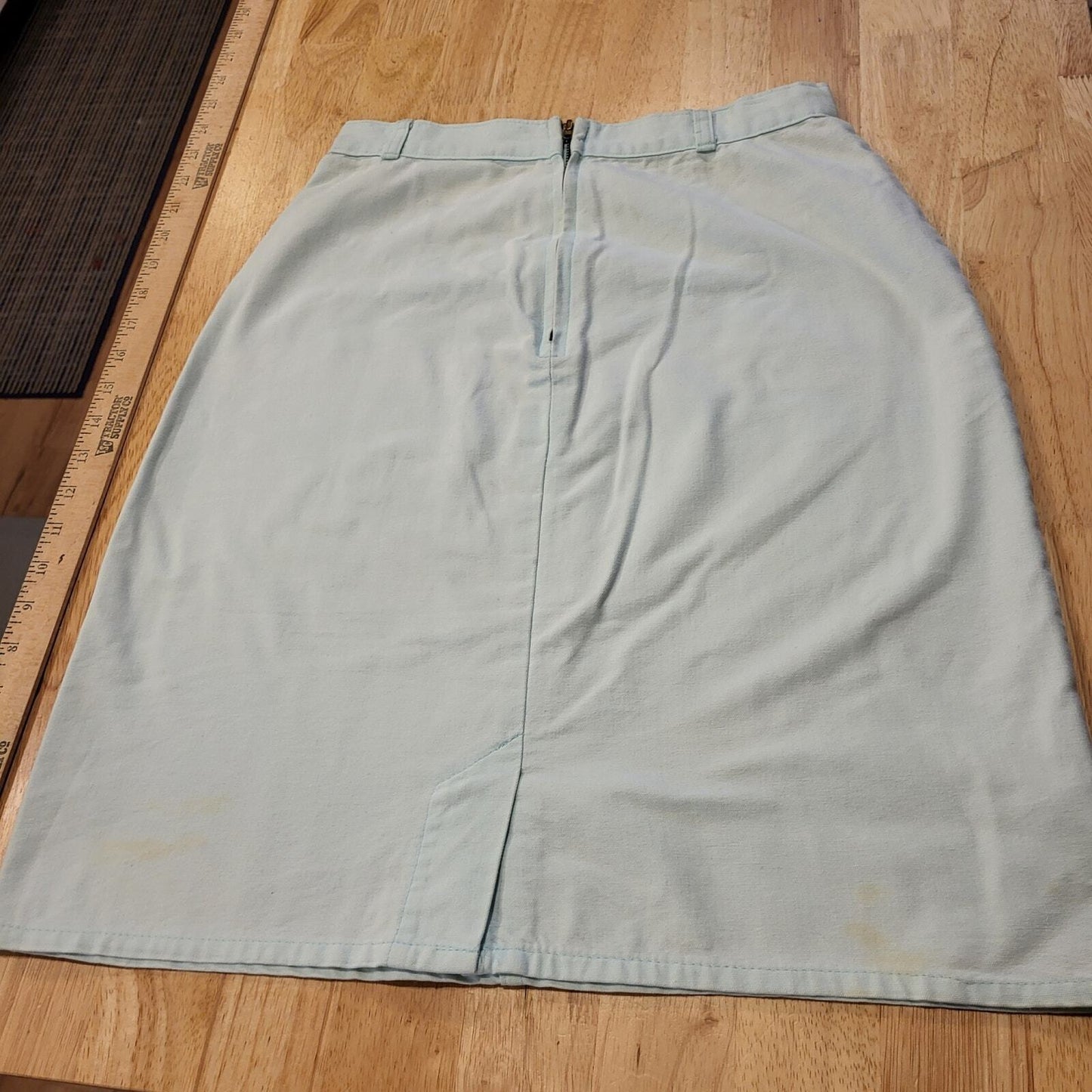Vintage Cherokee denim baby blue denim pencil skirt 26" Waist