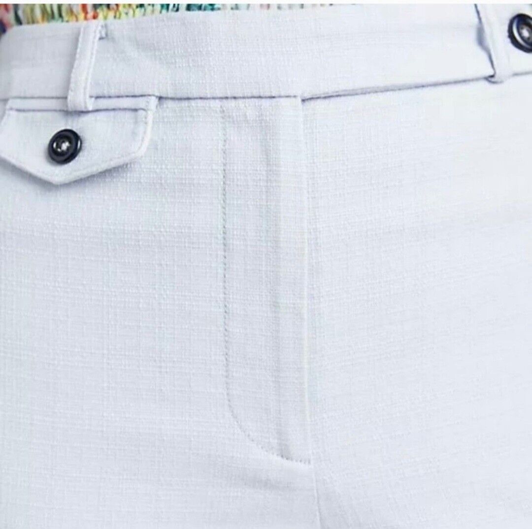 Anthropology The Essential Slim Pant Beige  Size 8 32" Waist 11" Rise 27" Inseam