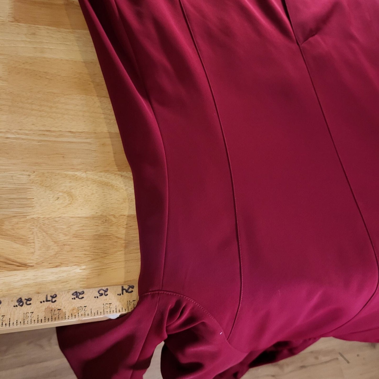 Preston & York Red Hooded Trench Removable Lining Size 6 24" P2P