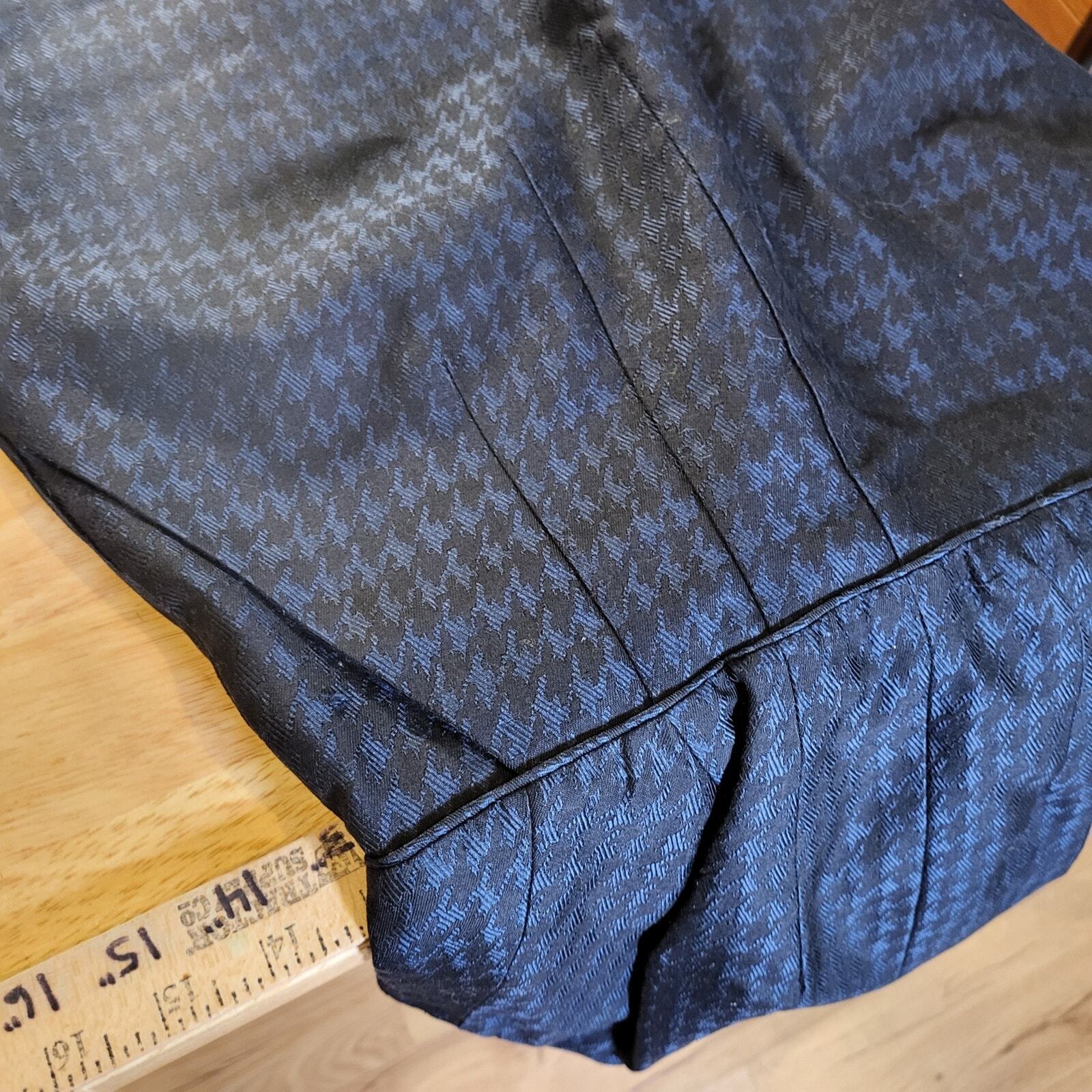 Banana Republic Houndstooth Wool Sleeveless Pencil Dress Size 0 15" P2P 26" W